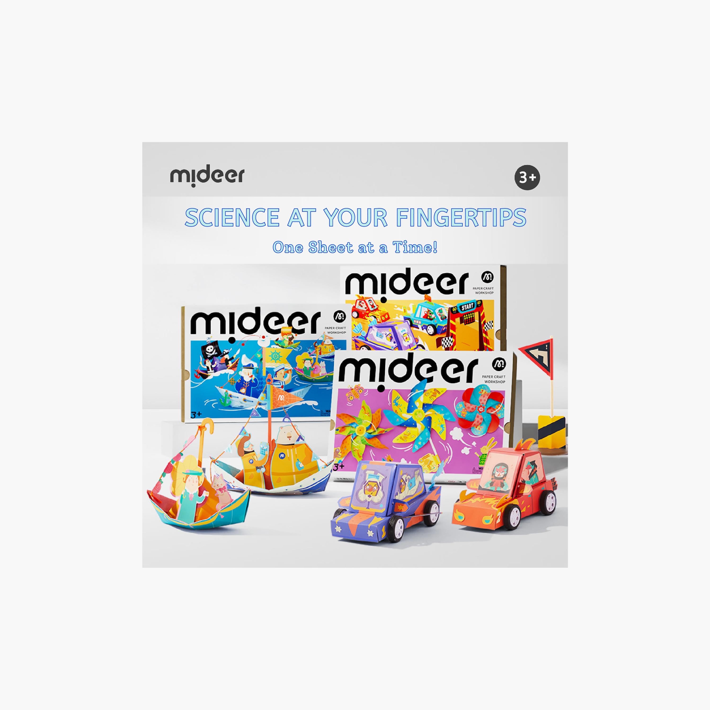 Mideer Paper Craft DIY Kit - Dream Racer-school-artsandcrafts-image-3