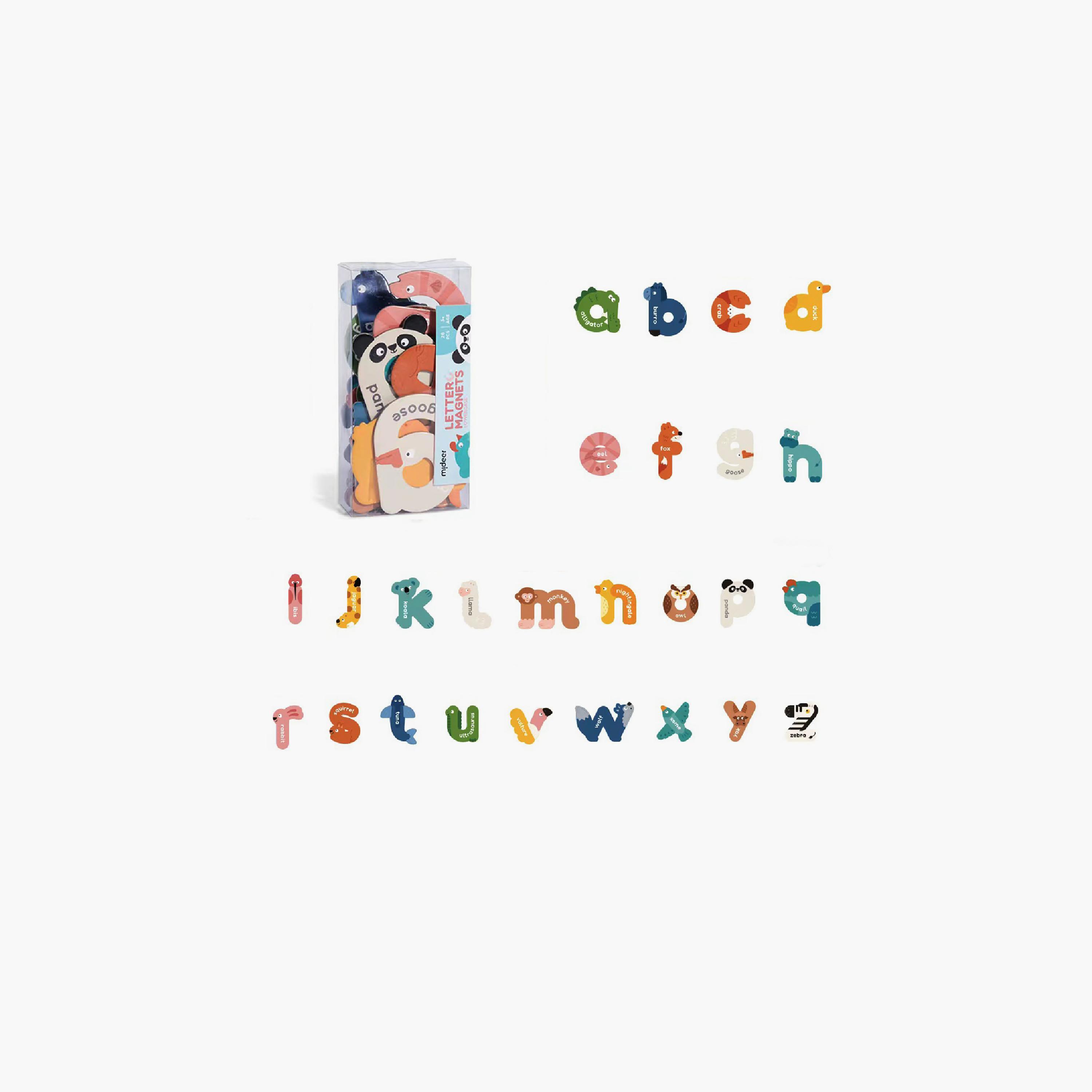 حروف مغناطيسية، 26 قطعة من ميدير-toys-buildingblocks-magnetictoys-image-1