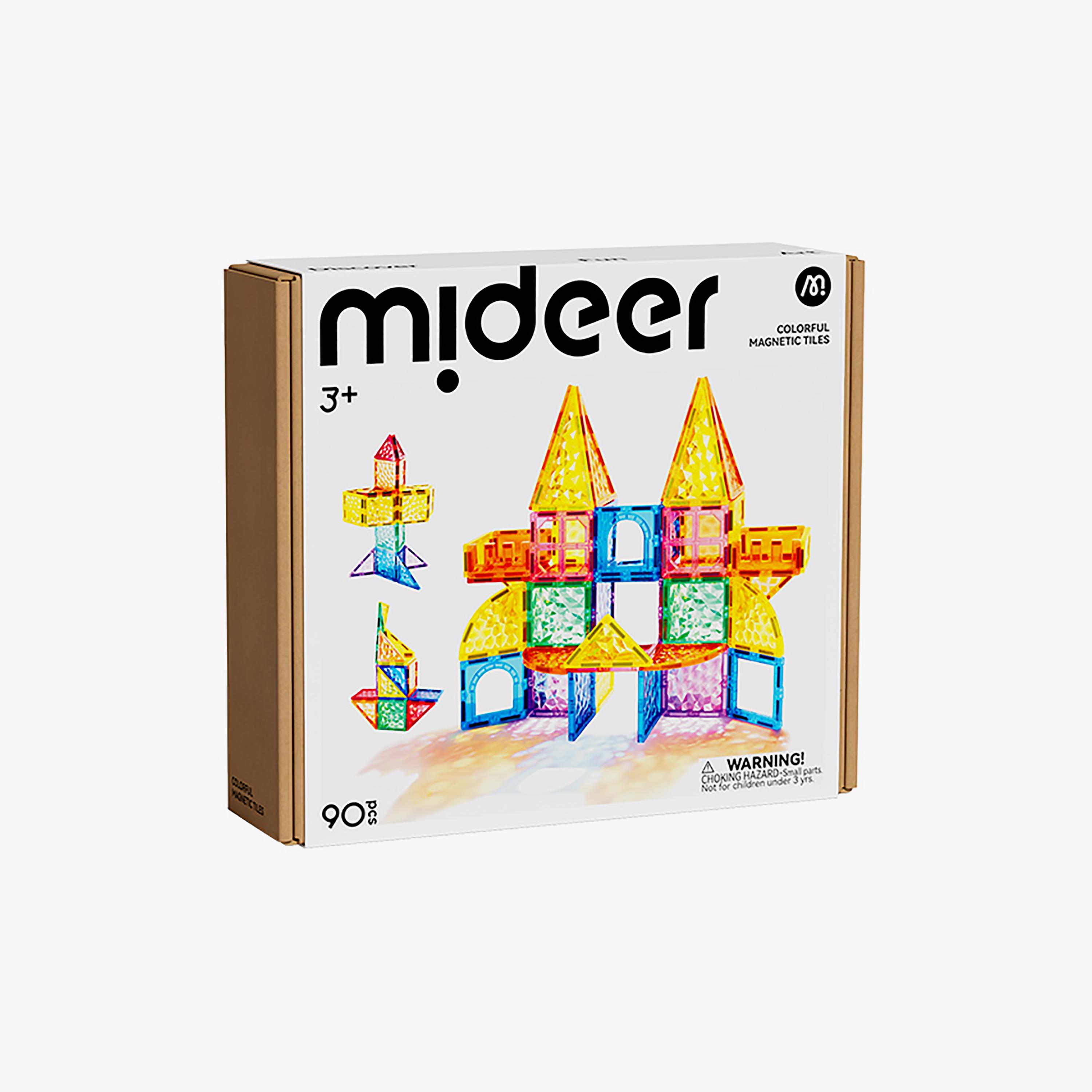 Mideer 90-Piece Colourful Magnetic Tiles-toys-buildingblocks-magnetictoys-image-1