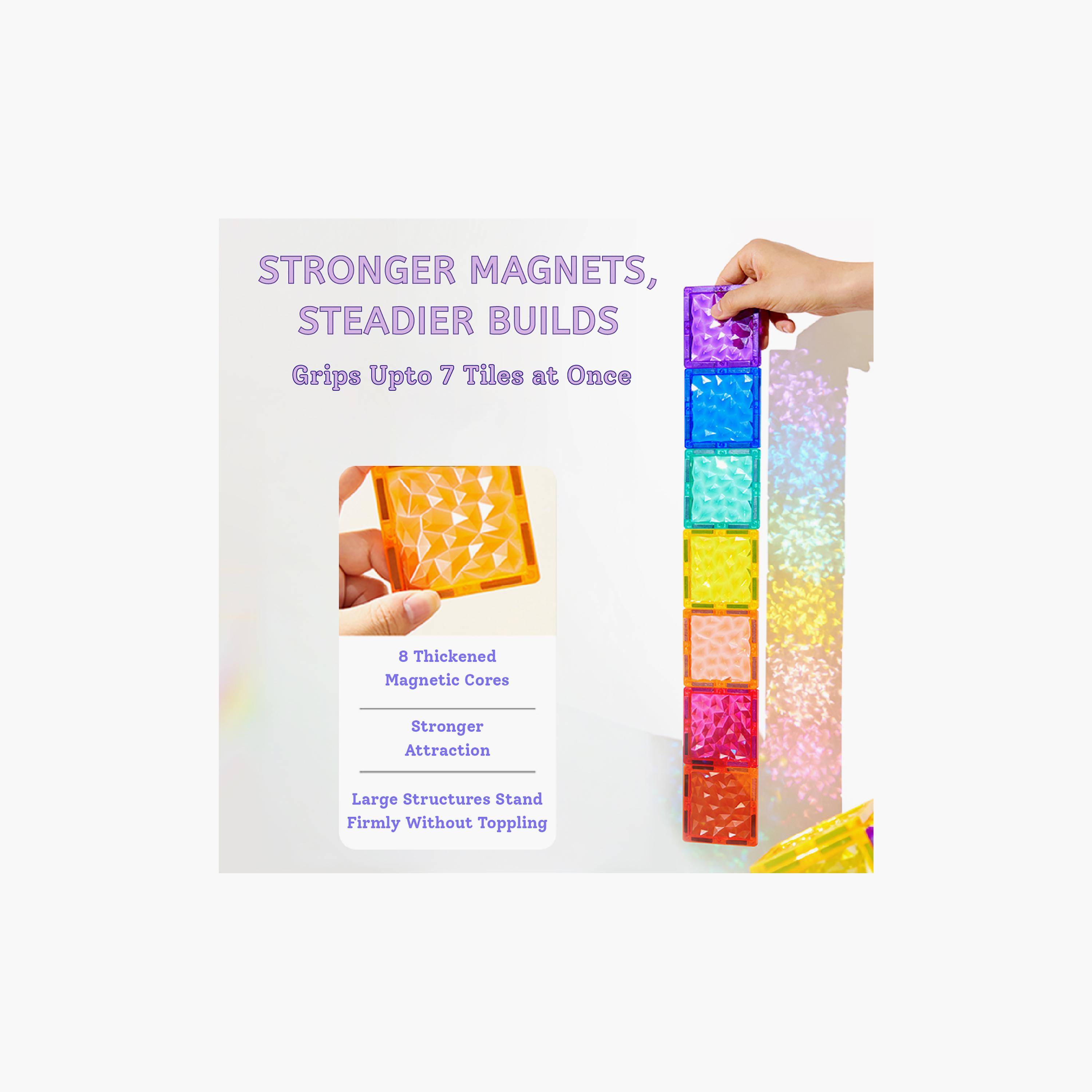 Mideer 90-Piece Colourful Magnetic Tiles-toys-buildingblocks-magnetictoys-image-5