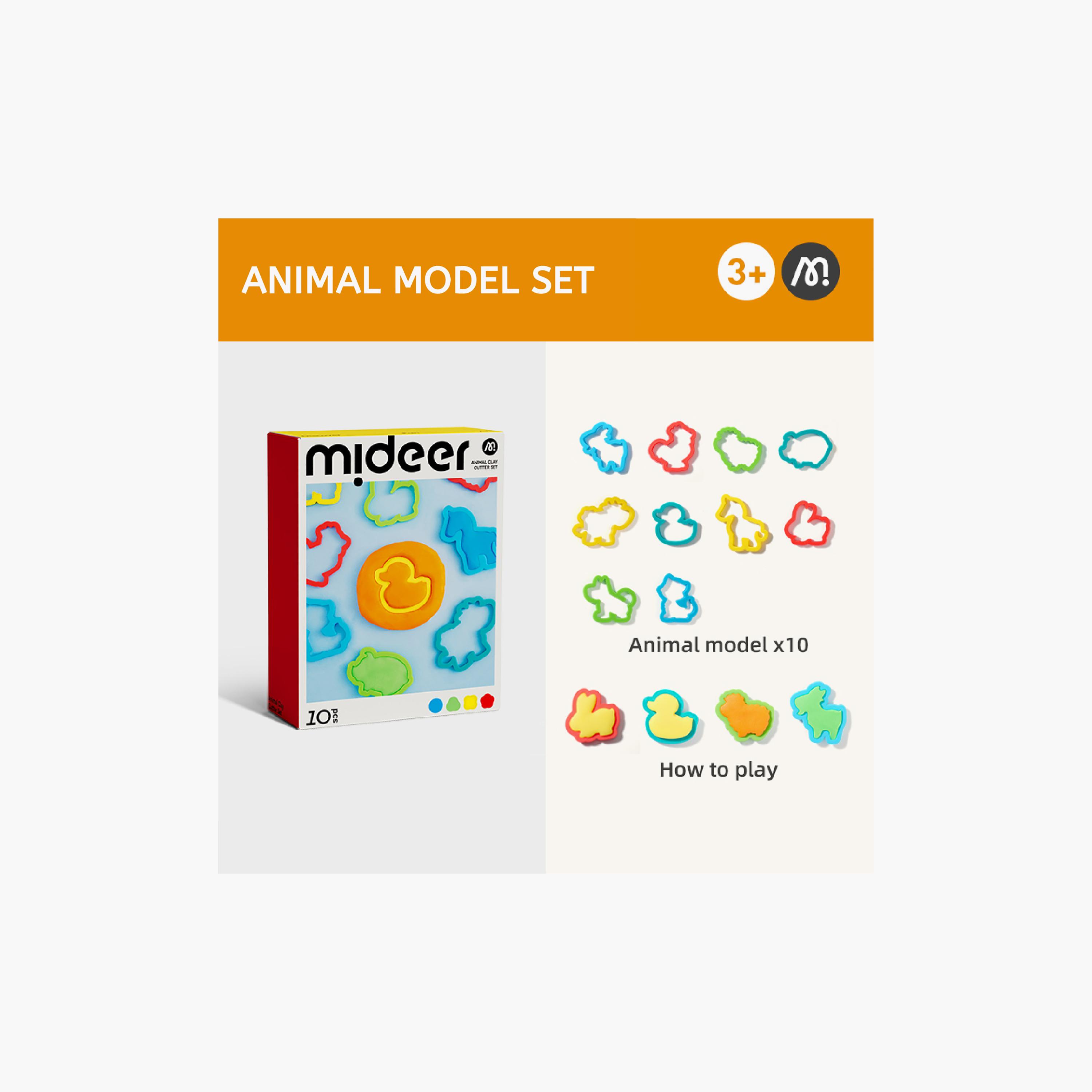 Mideer 10-Piece Animal Clay Cutting Molds-school-artsandcrafts-image-2