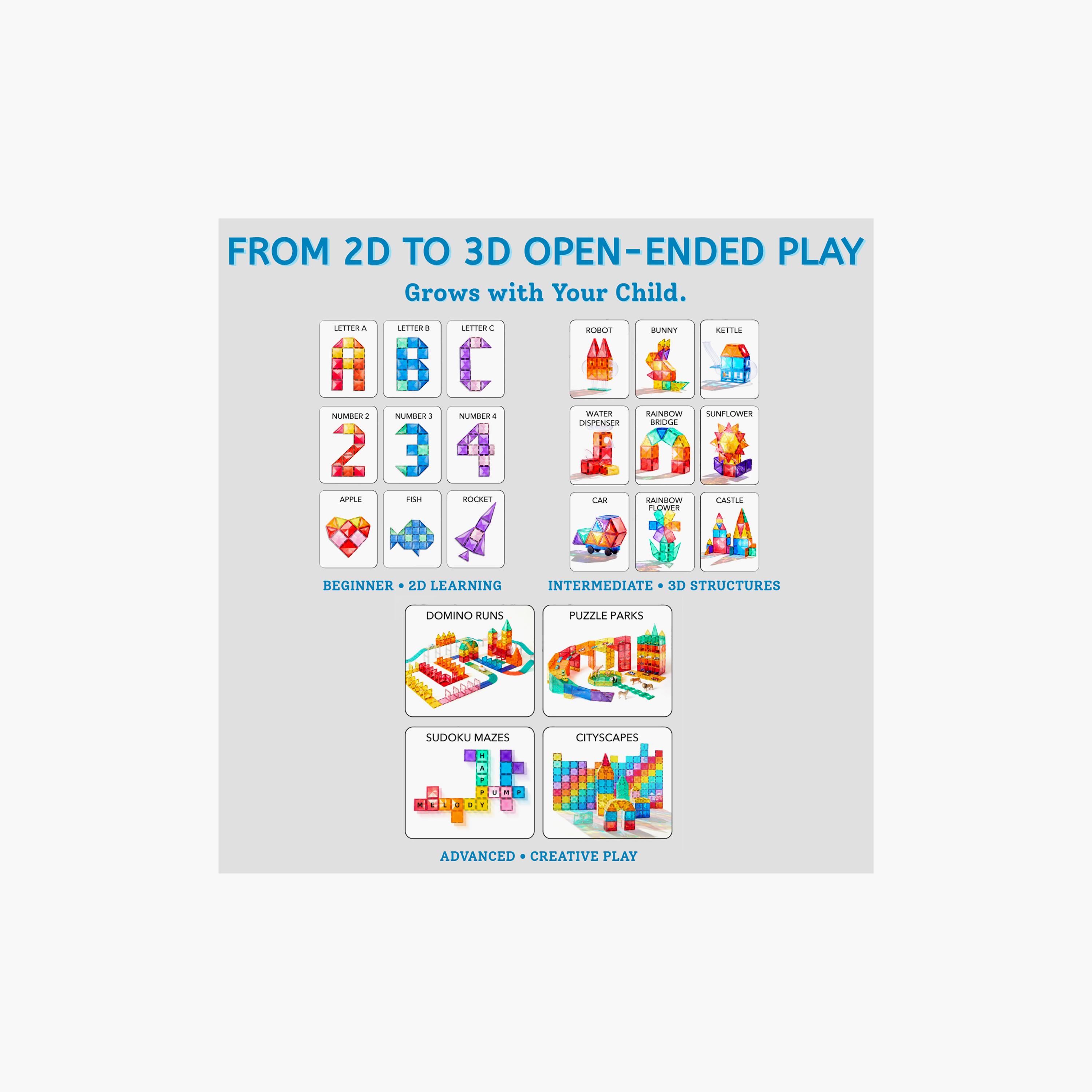 مكعبات مغناطيسية ملونة، 80 قطعة من ميدير-toys-buildingblocks-magnetictoys-image-7