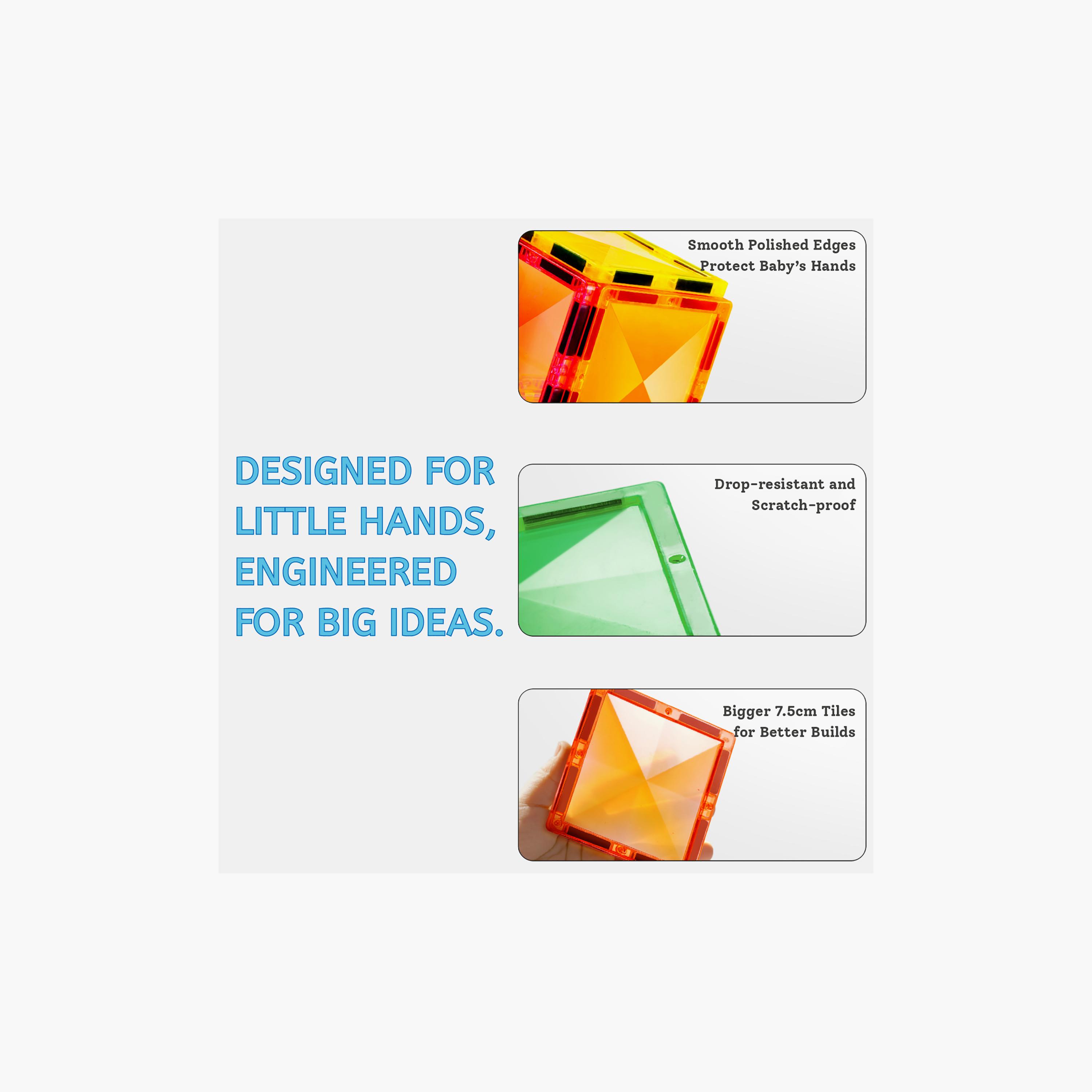 مكعبات مغناطيسية ملونة، 80 قطعة من ميدير-toys-buildingblocks-magnetictoys-image-8