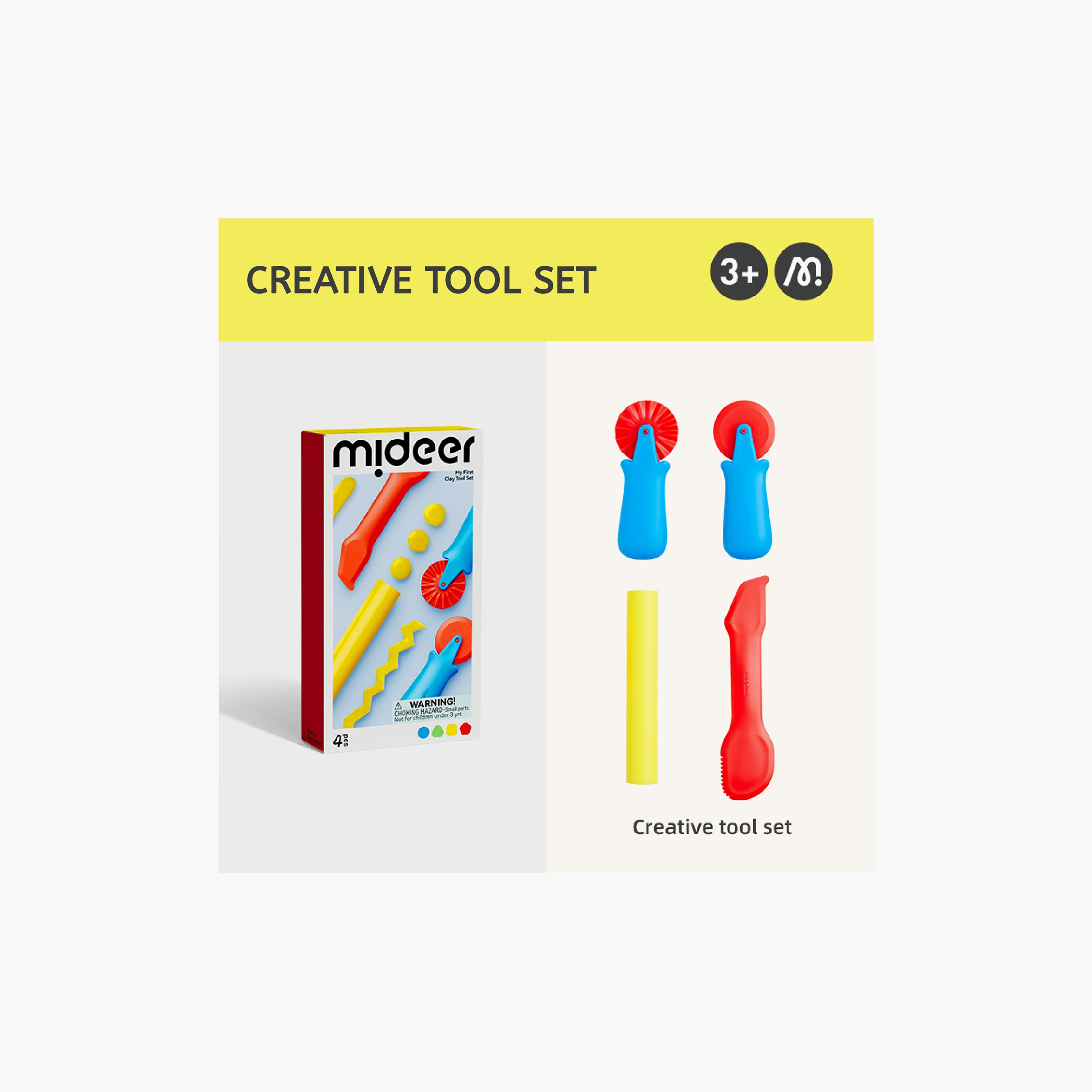 Mideer 4-Piece Creative Clay Tool Set-toys-educational-doughtoys-image-2
