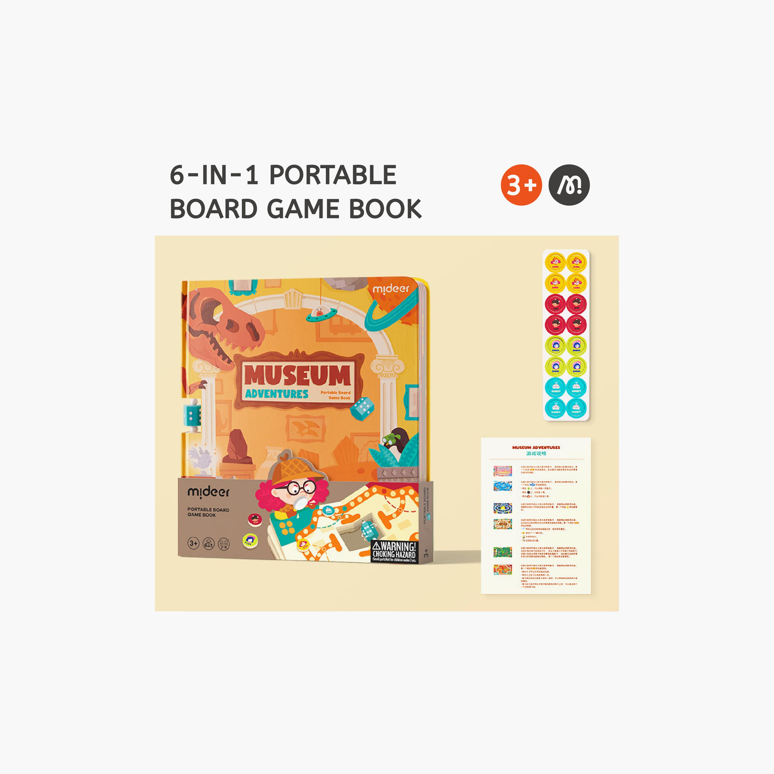 كتاب ألعاب لوحية محمول 6 في 1 من ميدير-toys-indoortoys-boardgames-image-2