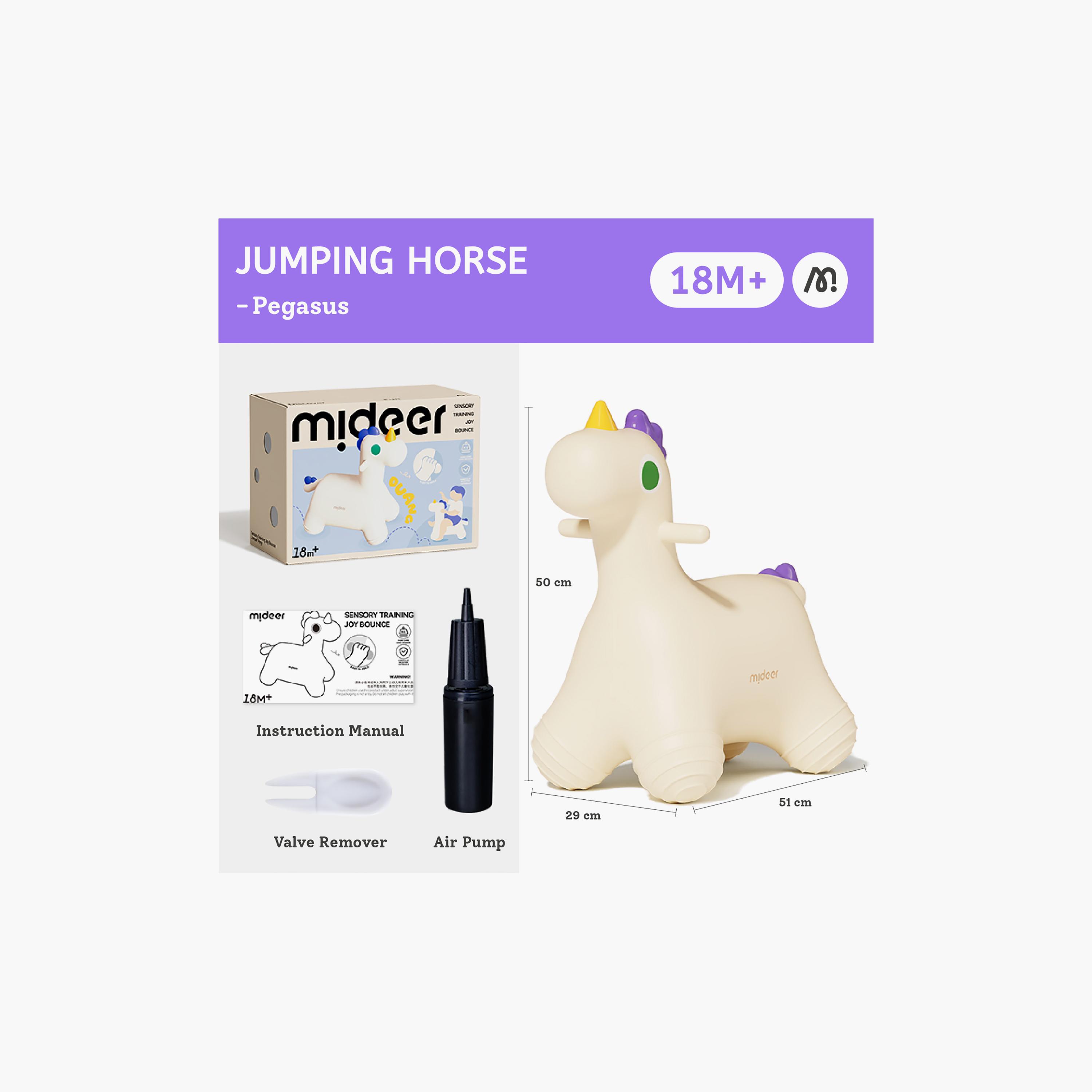 Mideer Inflatable Bouncy Horse Toy-toys-babyandtoddlertoys-pushandpulltoys-image-3