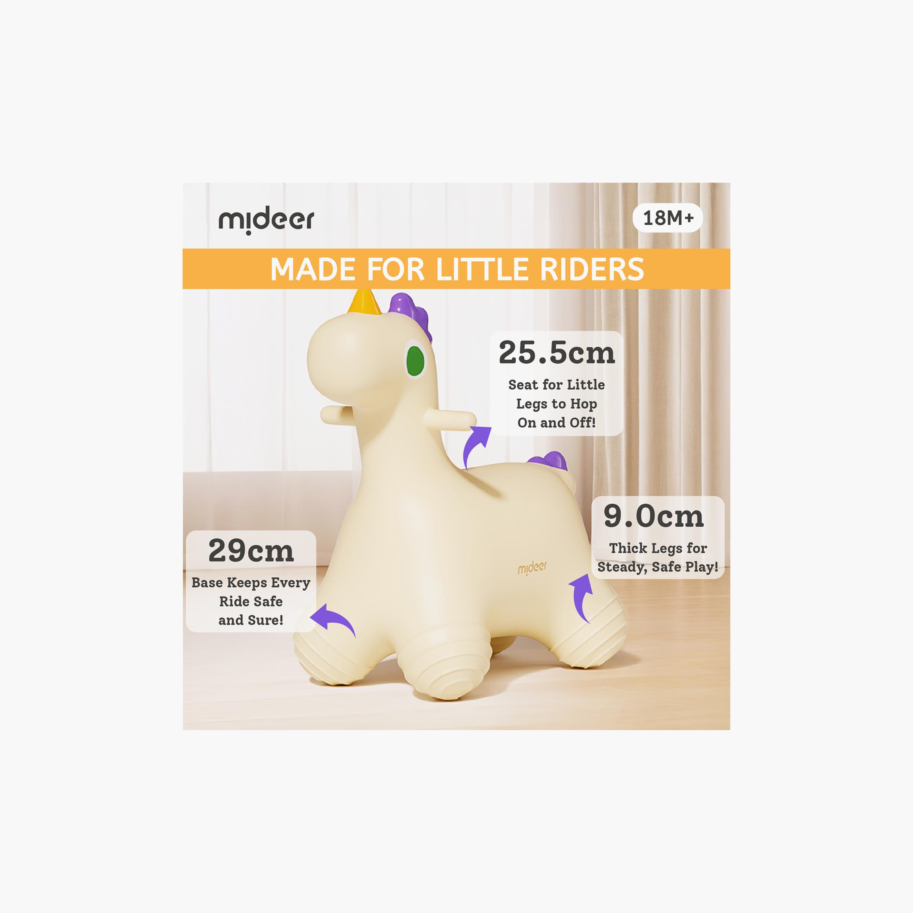 Mideer Inflatable Bouncy Horse Toy-toys-babyandtoddlertoys-pushandpulltoys-image-4