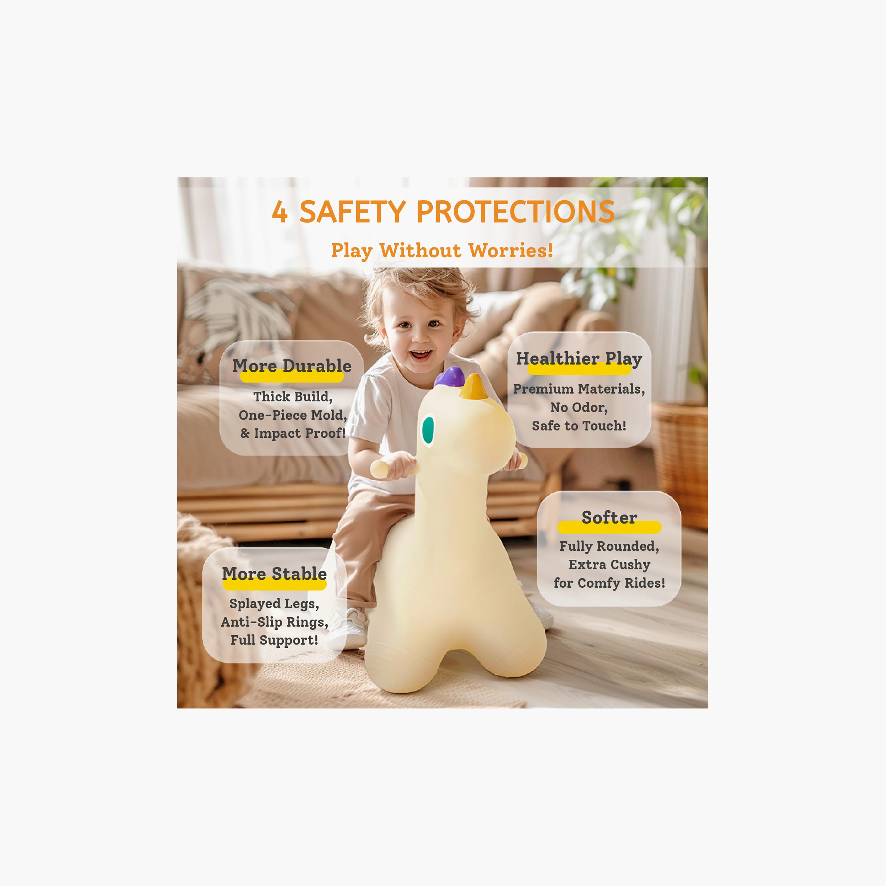 Mideer Inflatable Bouncy Horse Toy-toys-babyandtoddlertoys-pushandpulltoys-image-5
