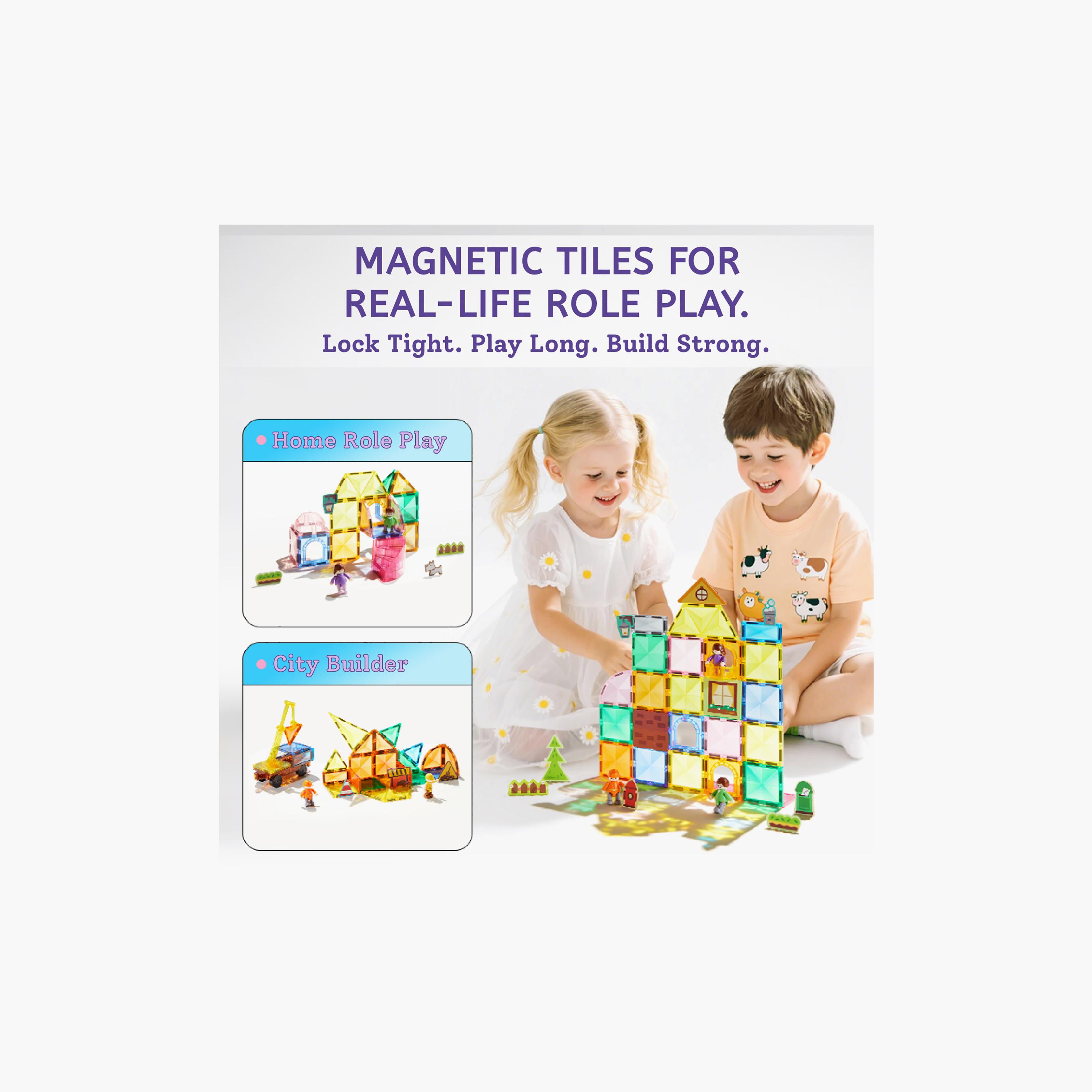 Mideer 33-Piece Colourful Magnetic Tiles-toys-buildingblocks-magnetictoys-image-4