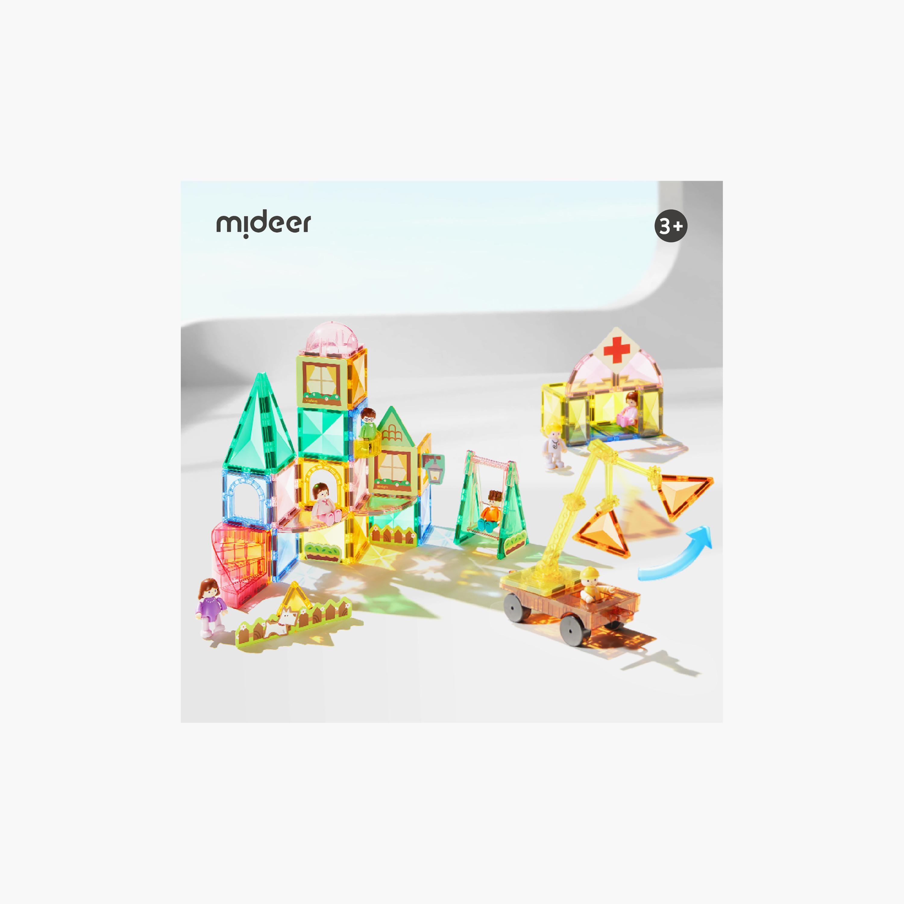 Mideer 33-Piece Colourful Magnetic Tiles-toys-buildingblocks-magnetictoys-image-9