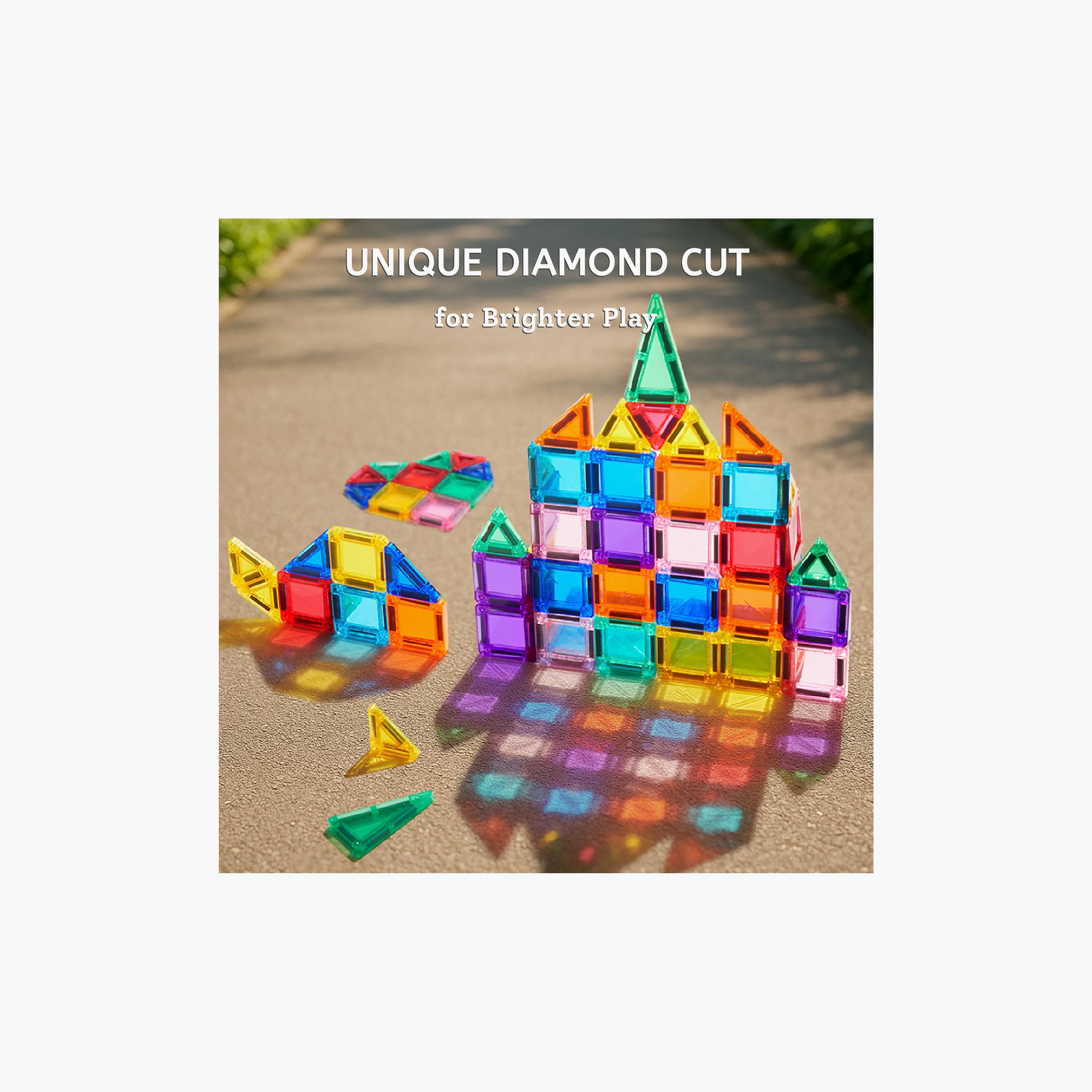 مكعبات مغناطيسية ملونة صغيرة، 66 قطعة من ميدير-toys-buildingblocks-magnetictoys-image-3