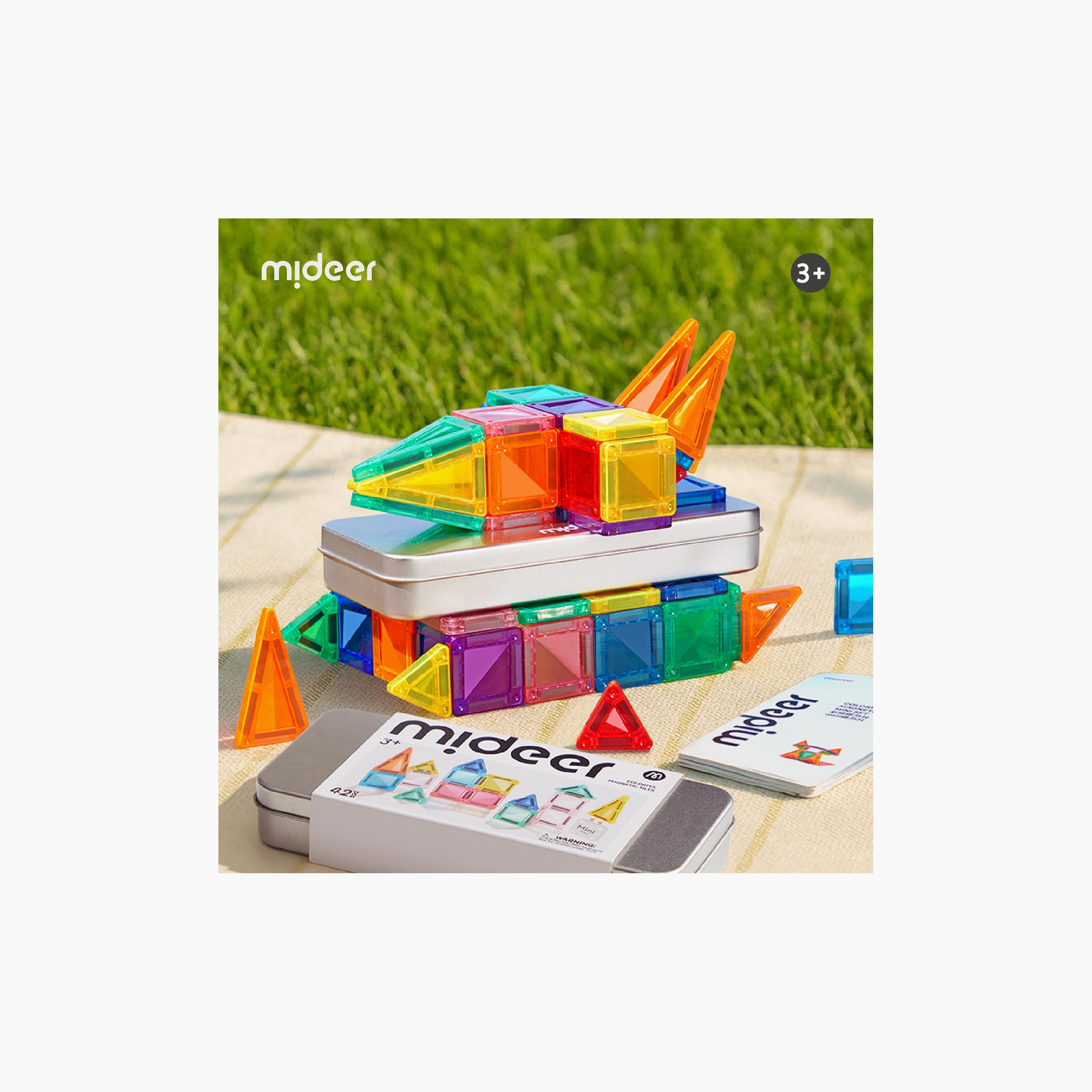 مكعبات مغناطيسية ملونة صغيرة، 66 قطعة من ميدير-toys-buildingblocks-magnetictoys-image-9