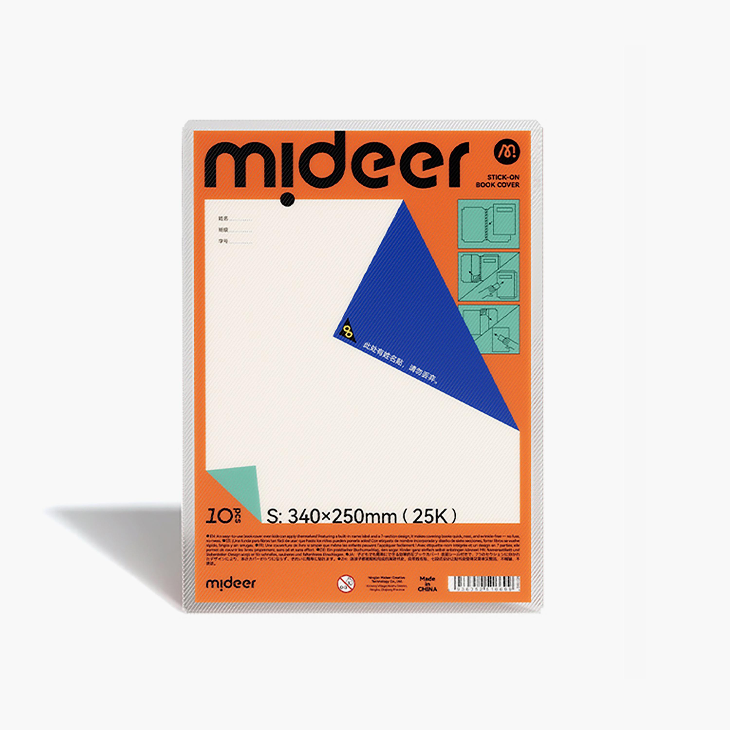 Mideer 10-Piece Sick-On Book Covers Set-school-stationery-notebooks-image-1