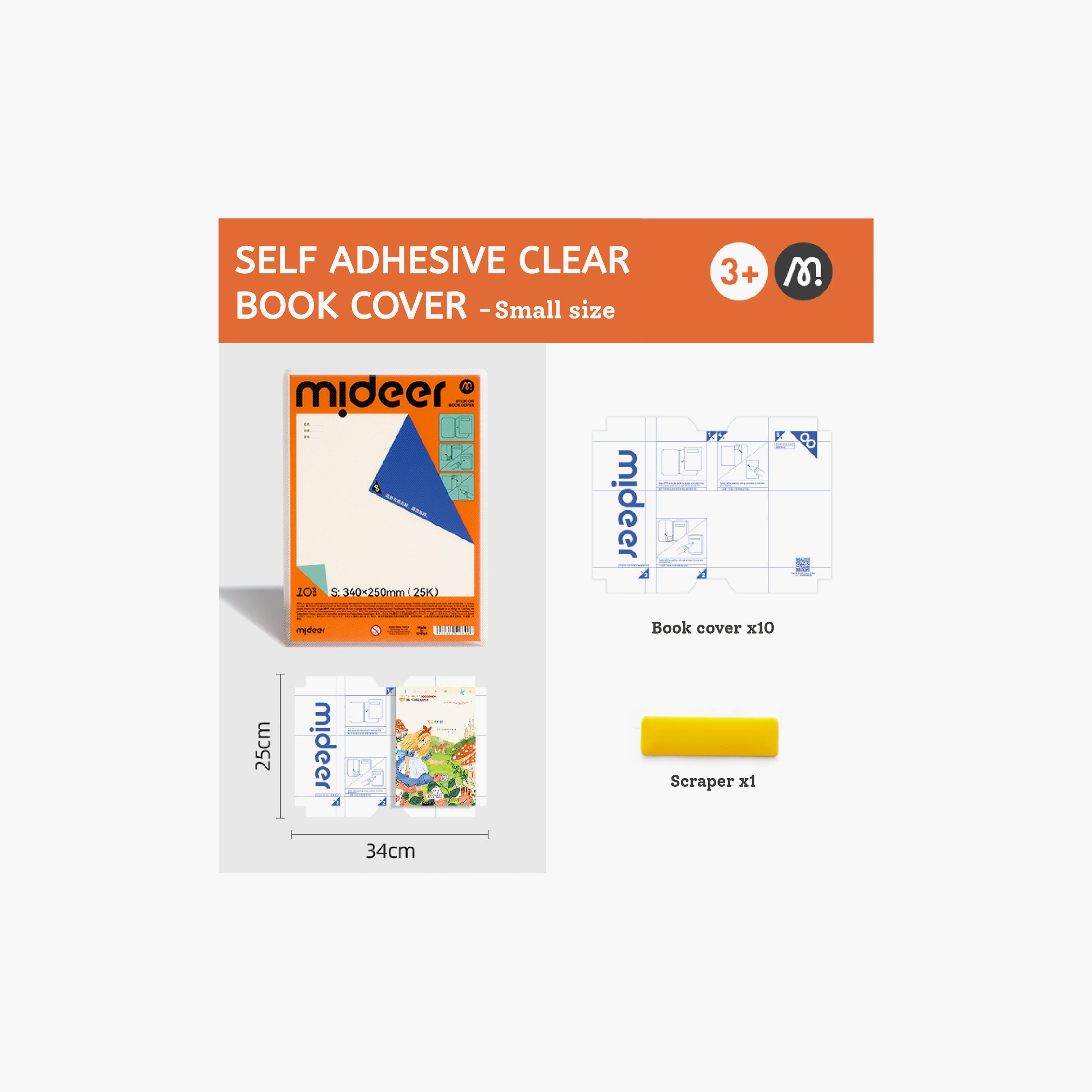 Mideer 10-Piece Sick-On Book Covers Set-school-stationery-notebooks-image-2