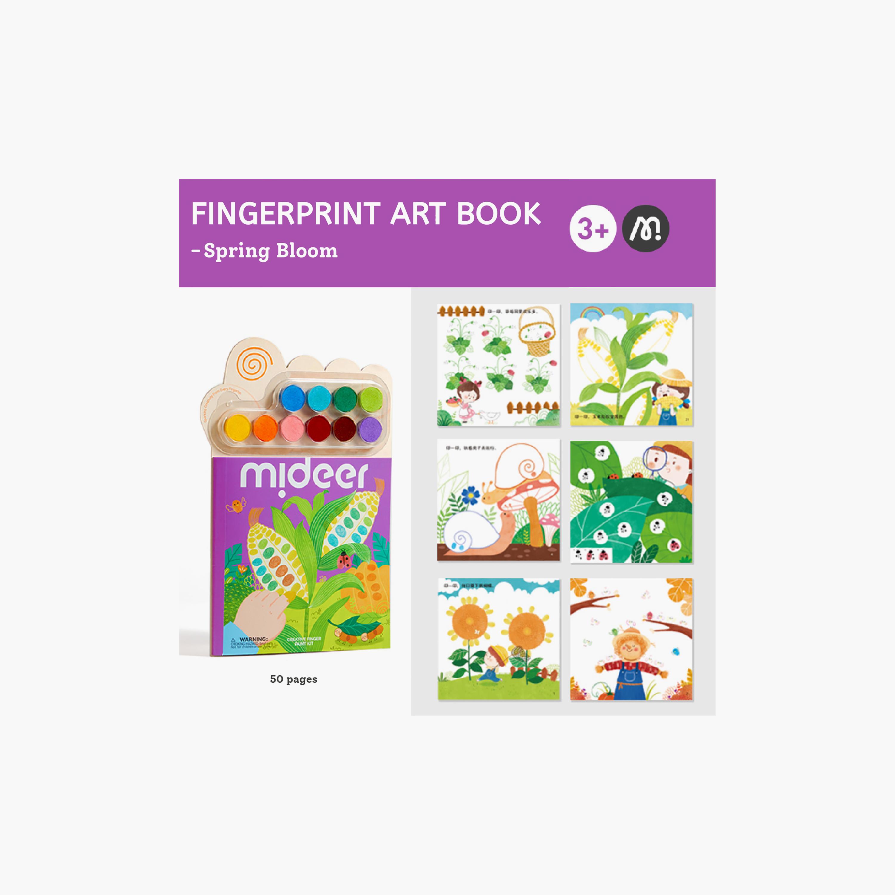 Mideer Art Book With Finger Paint Colours-school-artsandcrafts-image-2