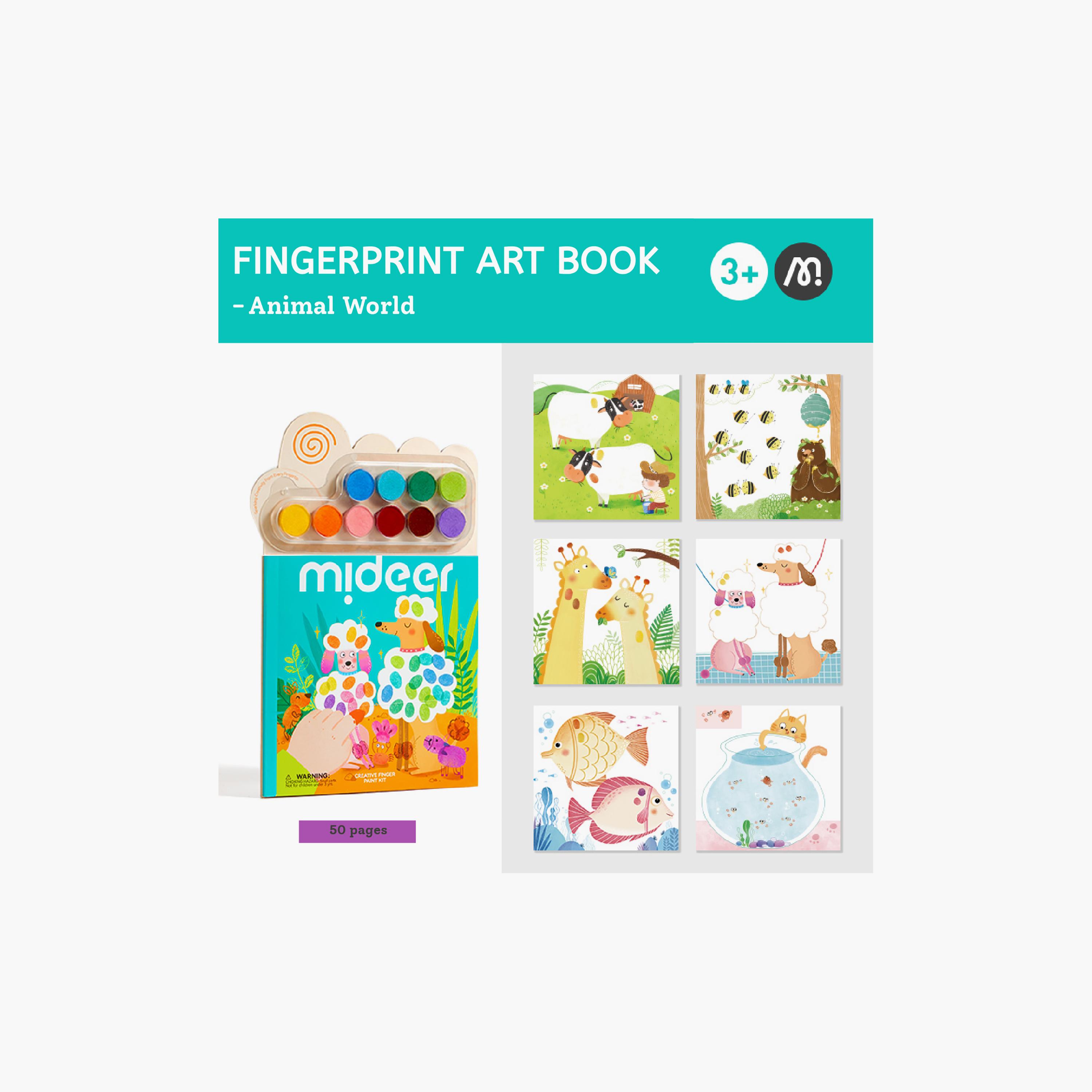 Mideer Art Book With Finger Paint Colours-school-artsandcrafts-image-2