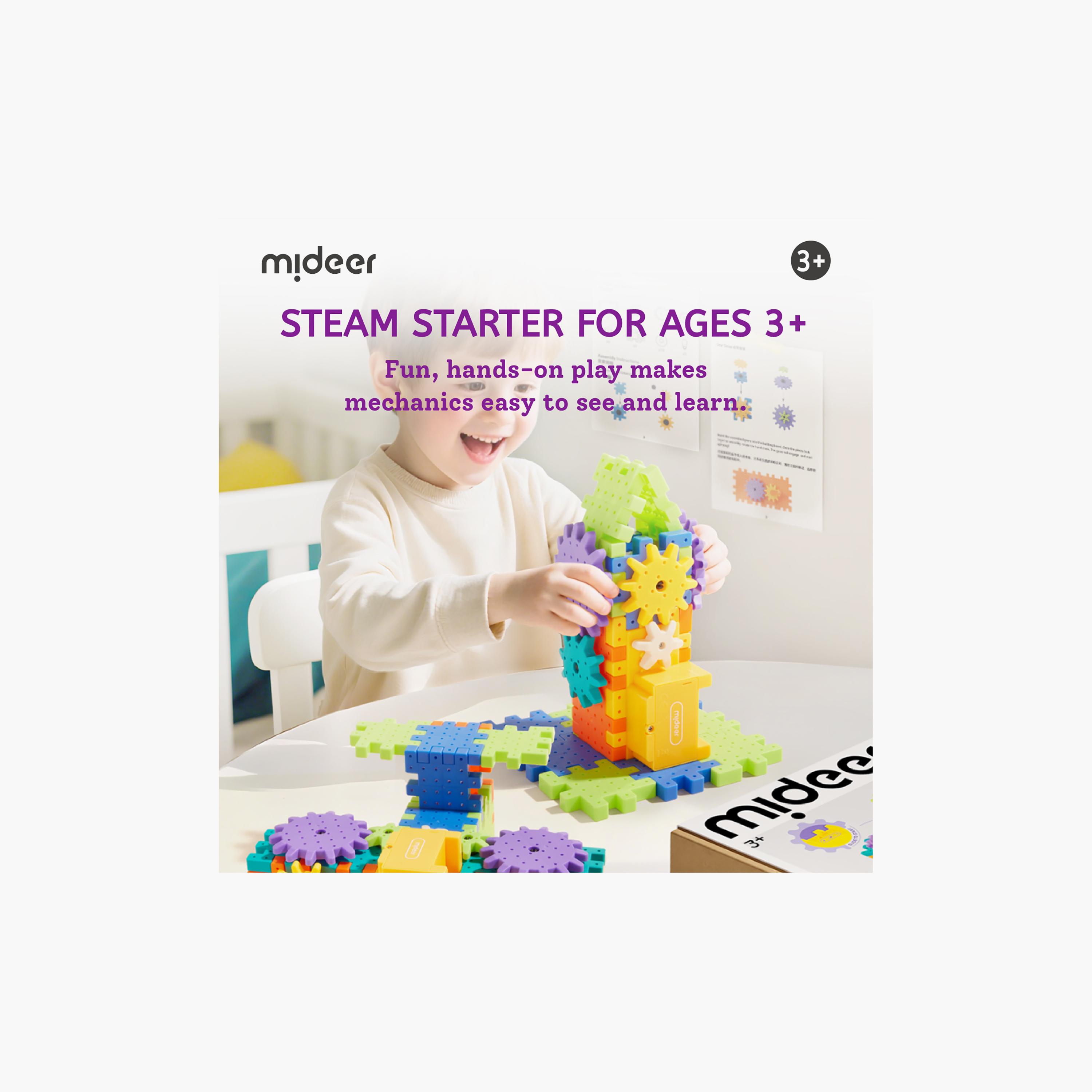 طقم مكعبات إلكتروجير، 64 قطعة من ميدير-toys-buildingblocks-blocks-image-3
