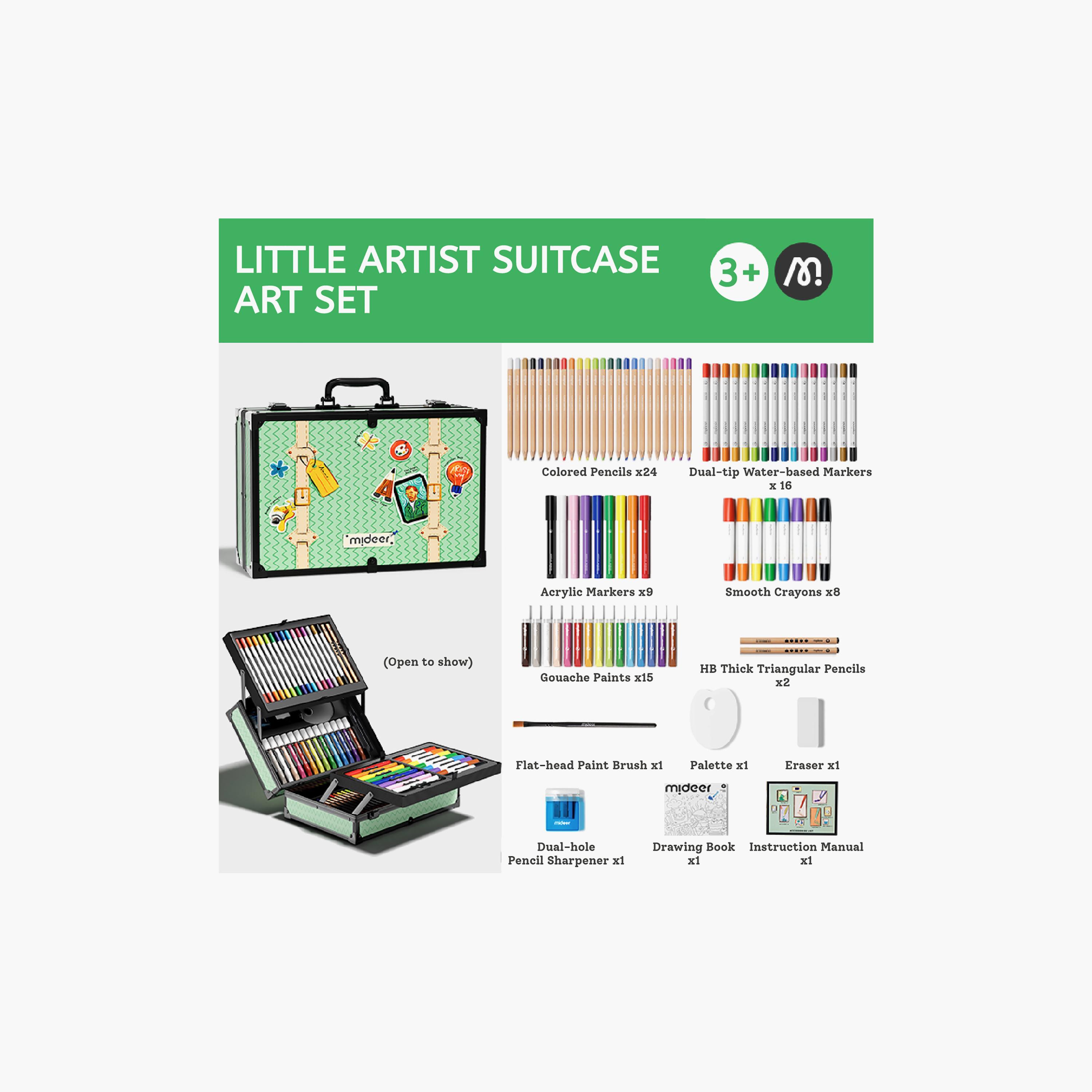 Mideer Little Artist Suitcase Art Set-school-artsandcrafts-image-2