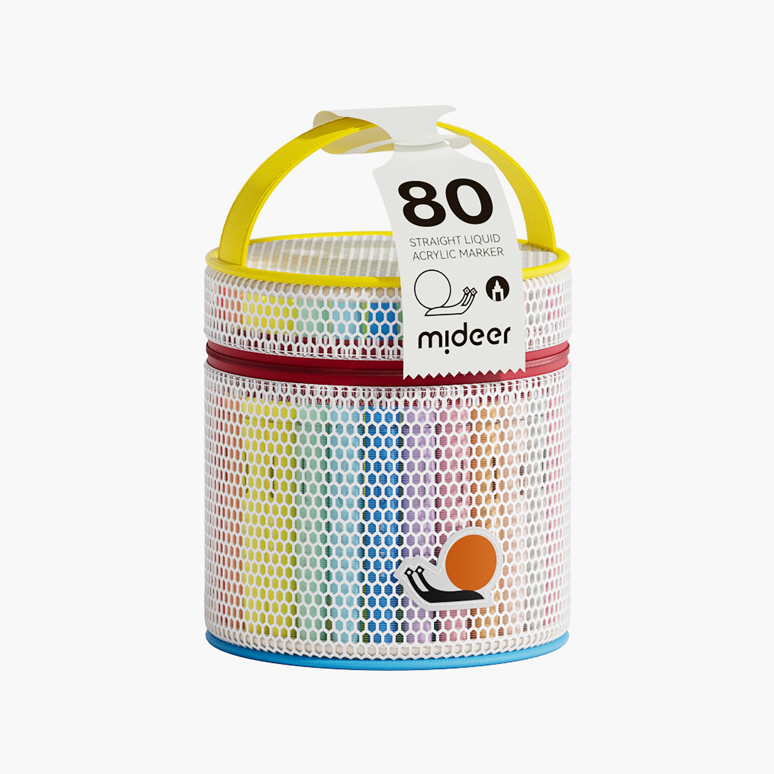 Mideer 80-Piece Straight Liquid Acrylic Markers-school-artsandcrafts-image-1