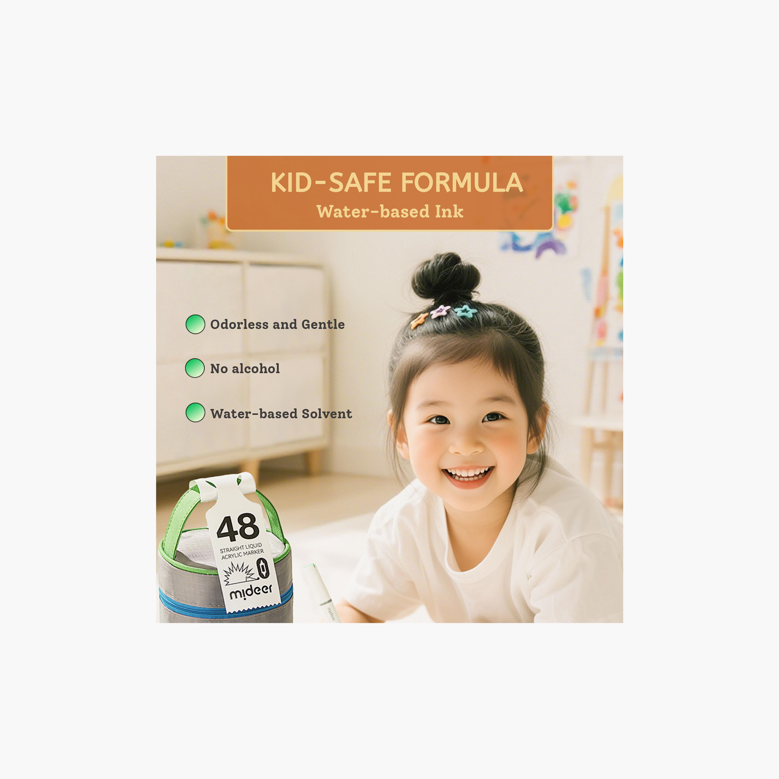 أقلام ماركر أكريليك برأس مزدوج، 24 قطعة من ميدير-school-artsandcrafts-image-7