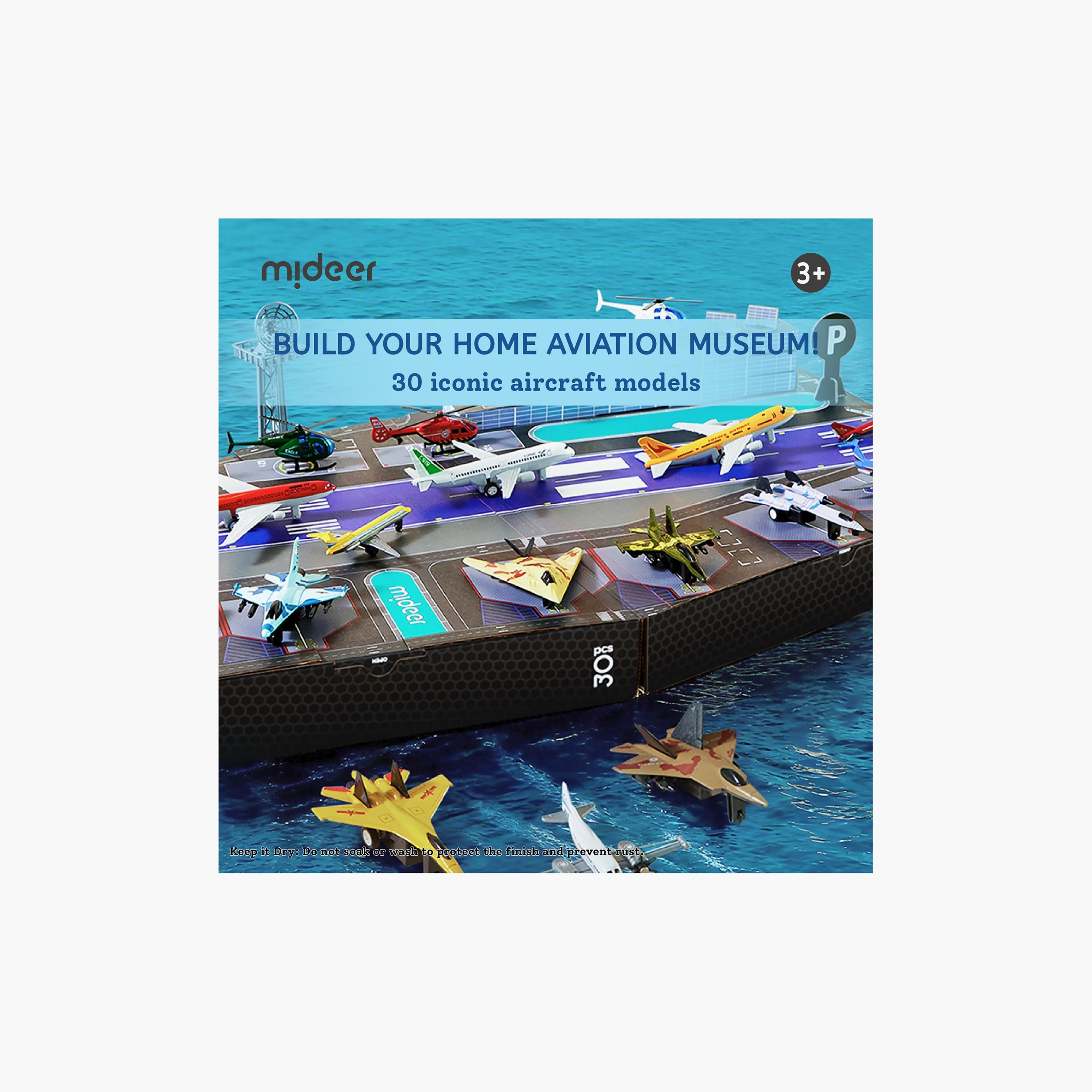 Mideer 30-Piece Die Cast Aircrafts with Terminal Access-toys-playvehicles-diecastcars-image-3