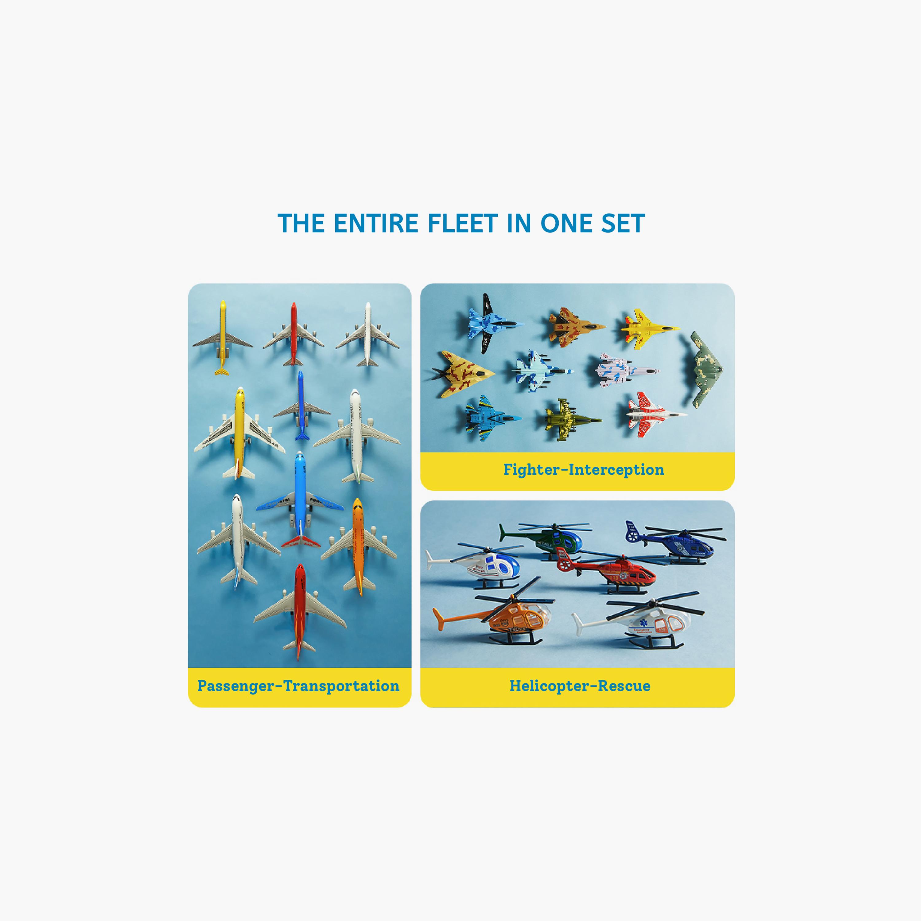 Mideer 30-Piece Die Cast Aircrafts with Terminal Access-toys-playvehicles-diecastcars-image-8