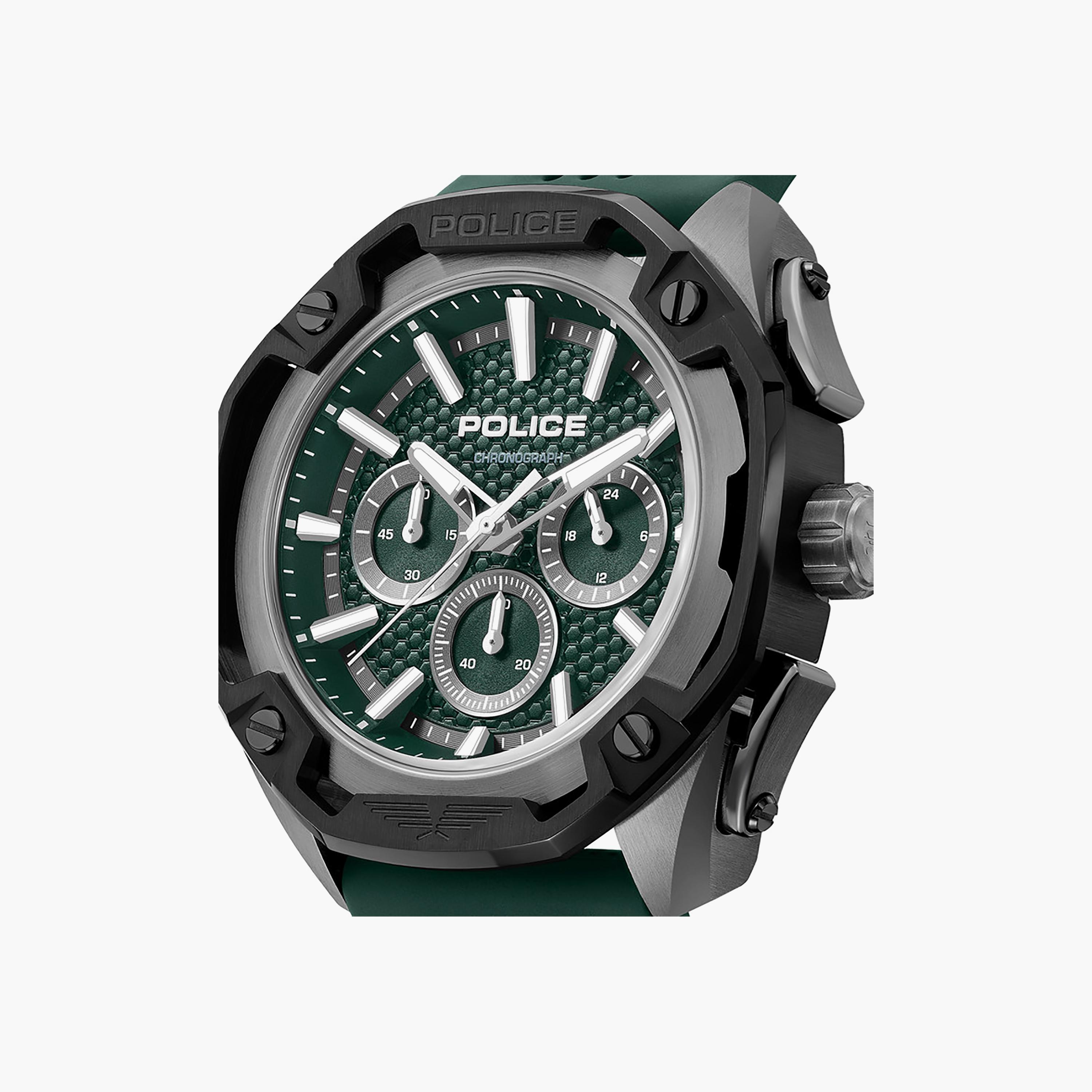 Centurian Green Dial Silicone Strap Chronograph Watch for Men-men-watchesandjewellery-watches-image-4