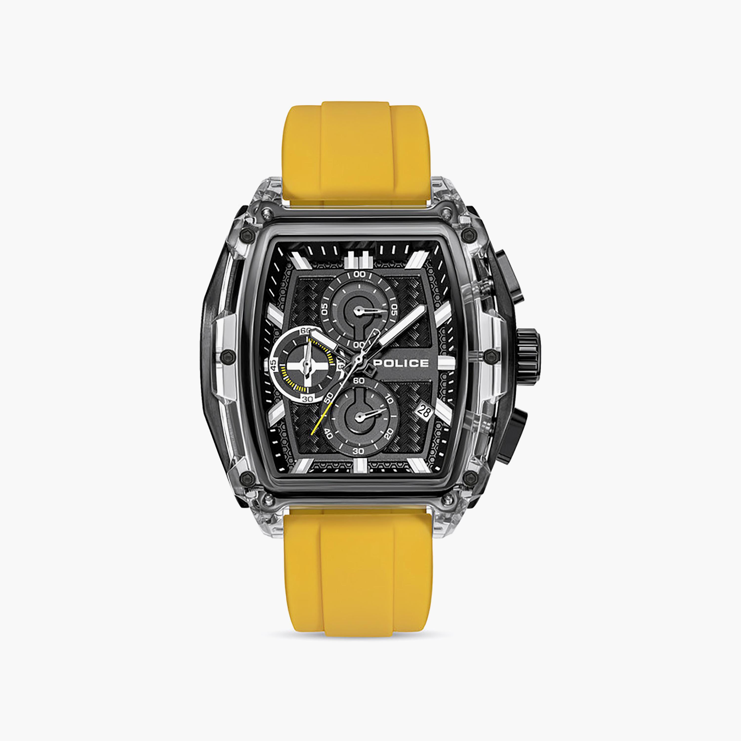Clout Tank Limited Edition 8 Interchangeable Silicone Straps Chronograph Watch for Men-men-watchesandjewellery-watches-image-2