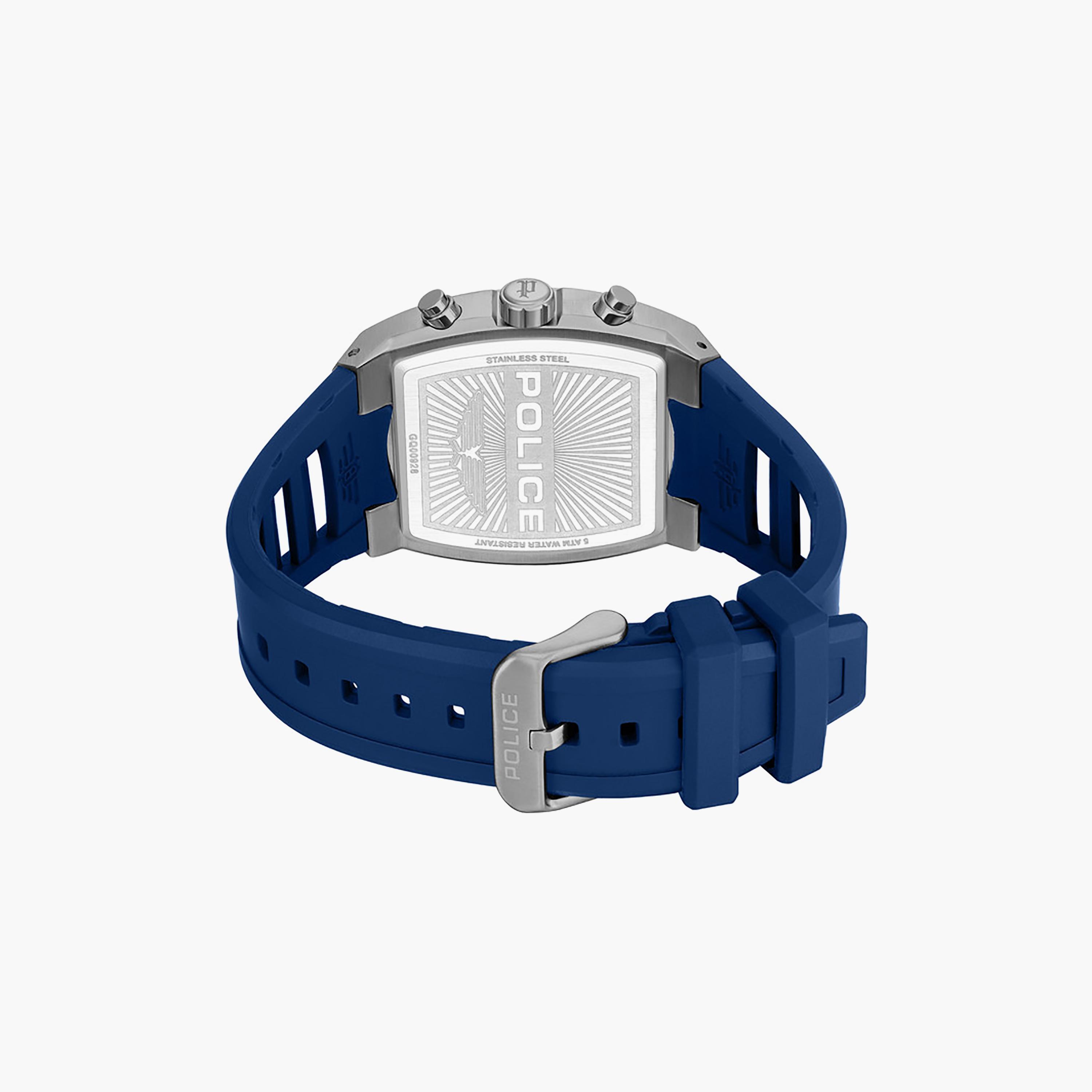 Creed Blue Dial Silicone Strap Chronograph Watch for Men-men-watchesandjewellery-watches-image-3