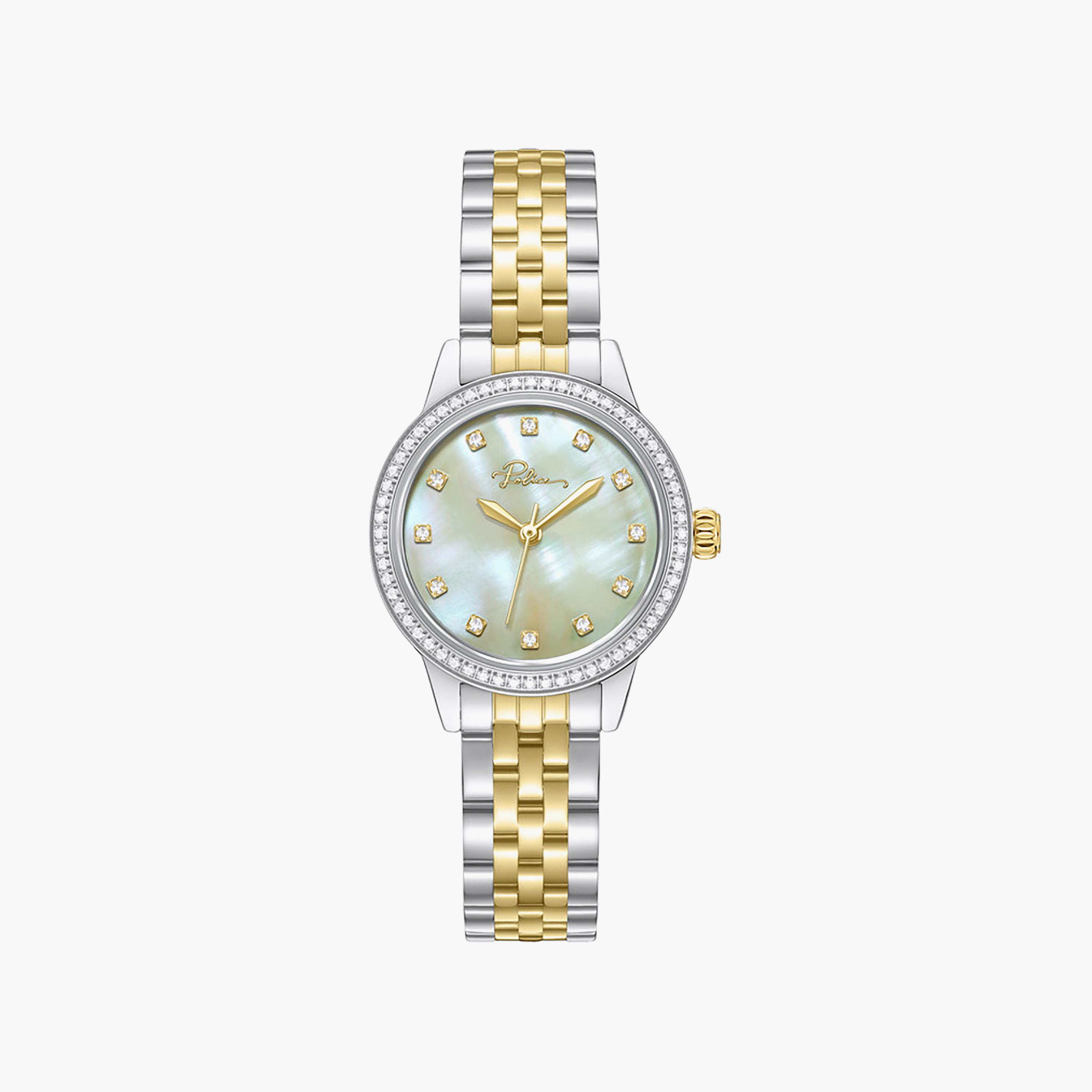 Jeita Champagne Dial Stainless Steel Bracelet Analog Watch for Women-women-watchesandjewellery-watches-image-1