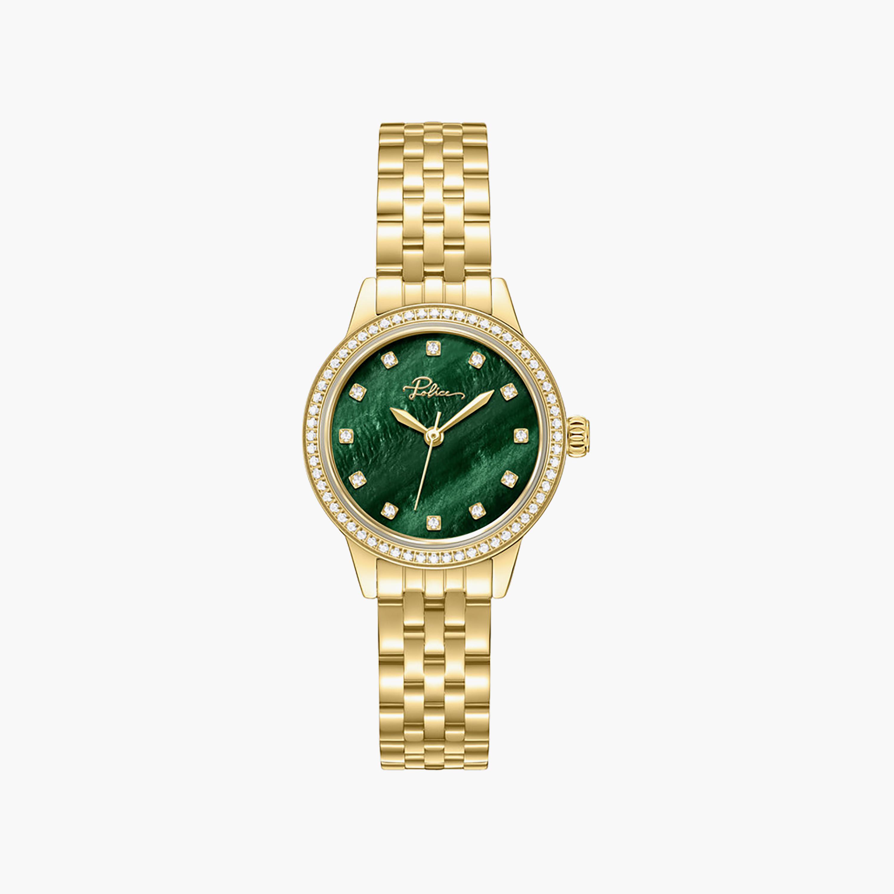 Jeita Green Dial Stainless Steel Bracelet Analog Watch for Women-women-watchesandjewellery-watches-image-1