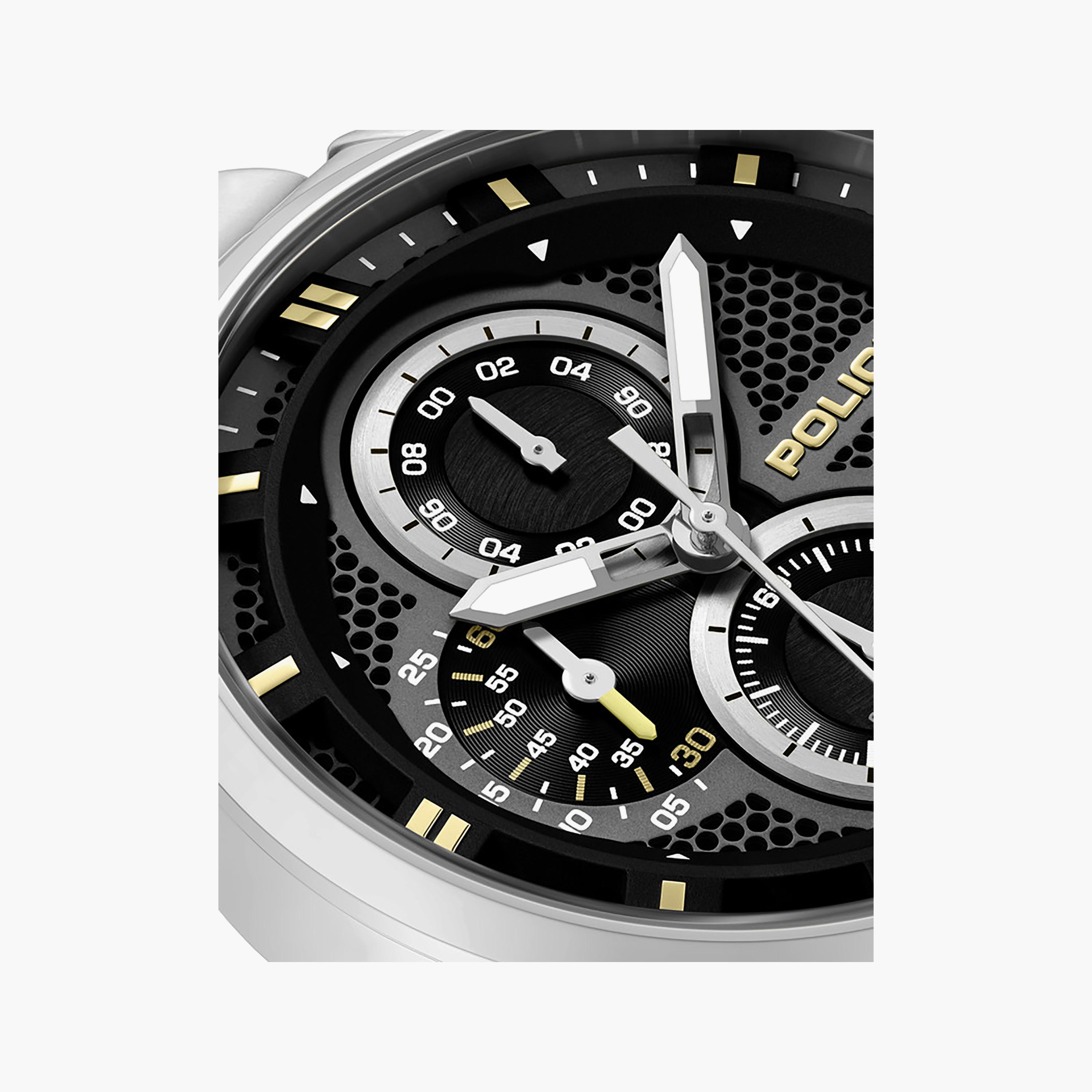 Levuka Black Dial Stainless Steel Bracelet Chronograph Watch for Men-men-watchesandjewellery-watches-image-4
