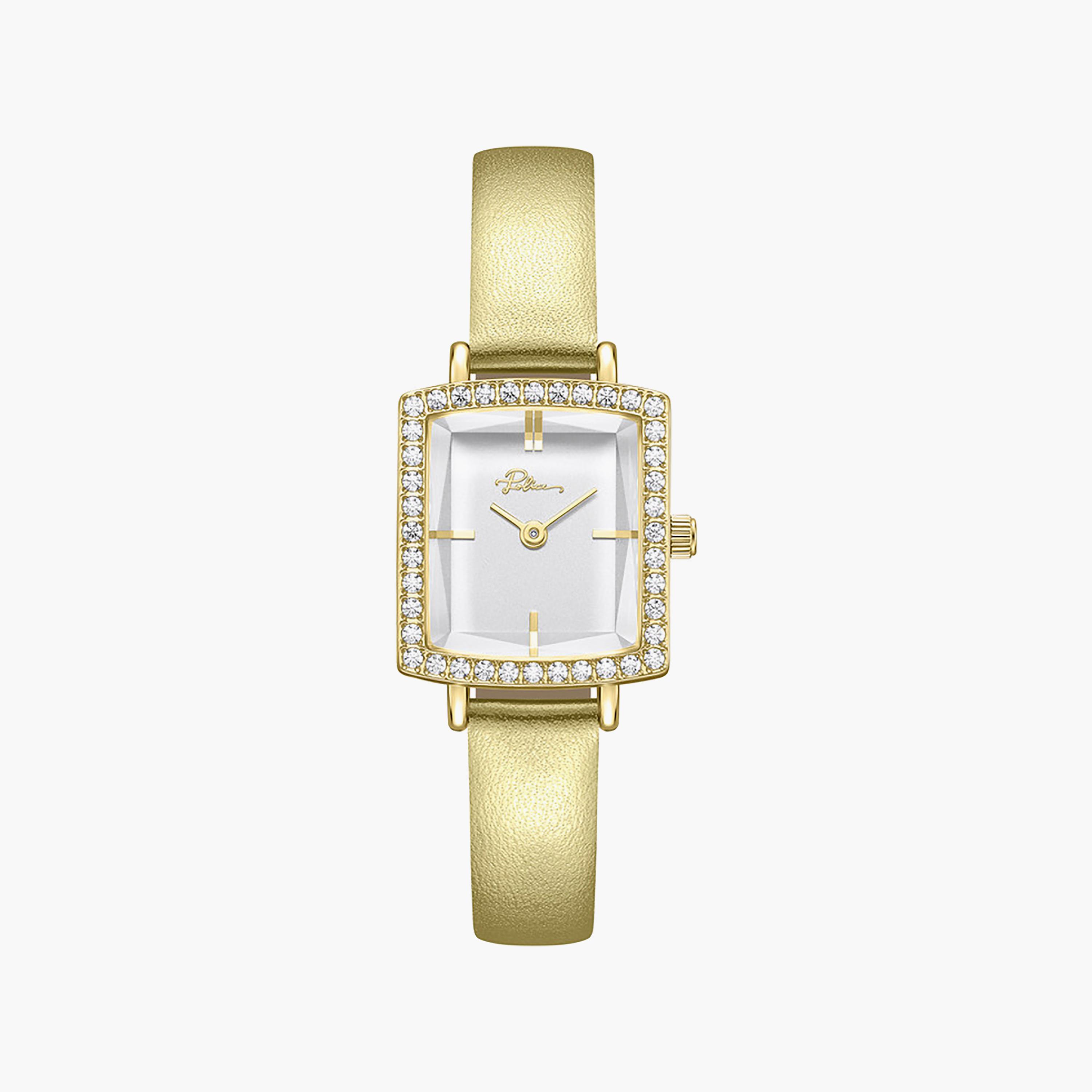 Lorie White Dial Genuine Leather Strap Analog Watch for Women-women-watchesandjewellery-watches-image-1
