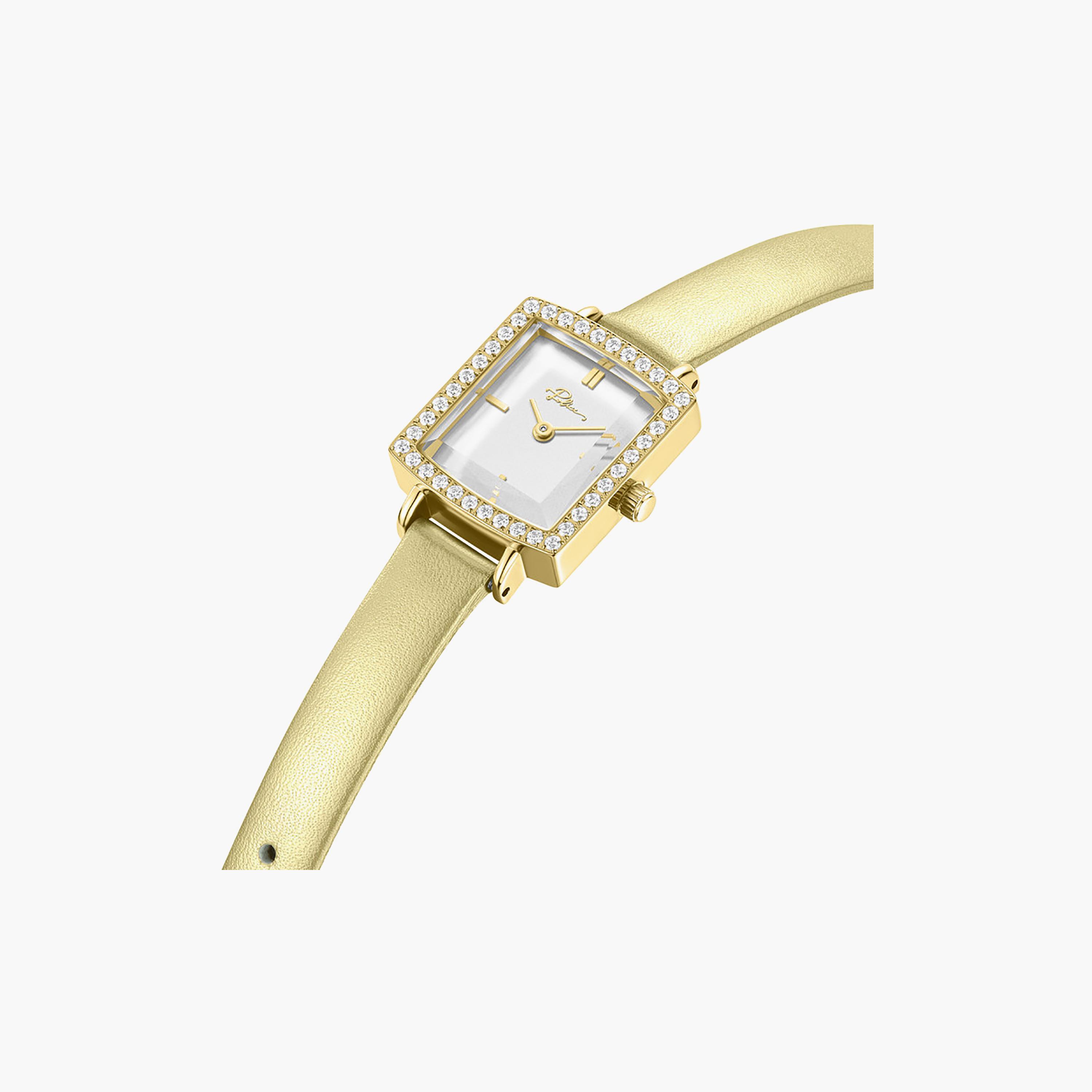 Lorie White Dial Genuine Leather Strap Analog Watch for Women-women-watchesandjewellery-watches-image-2