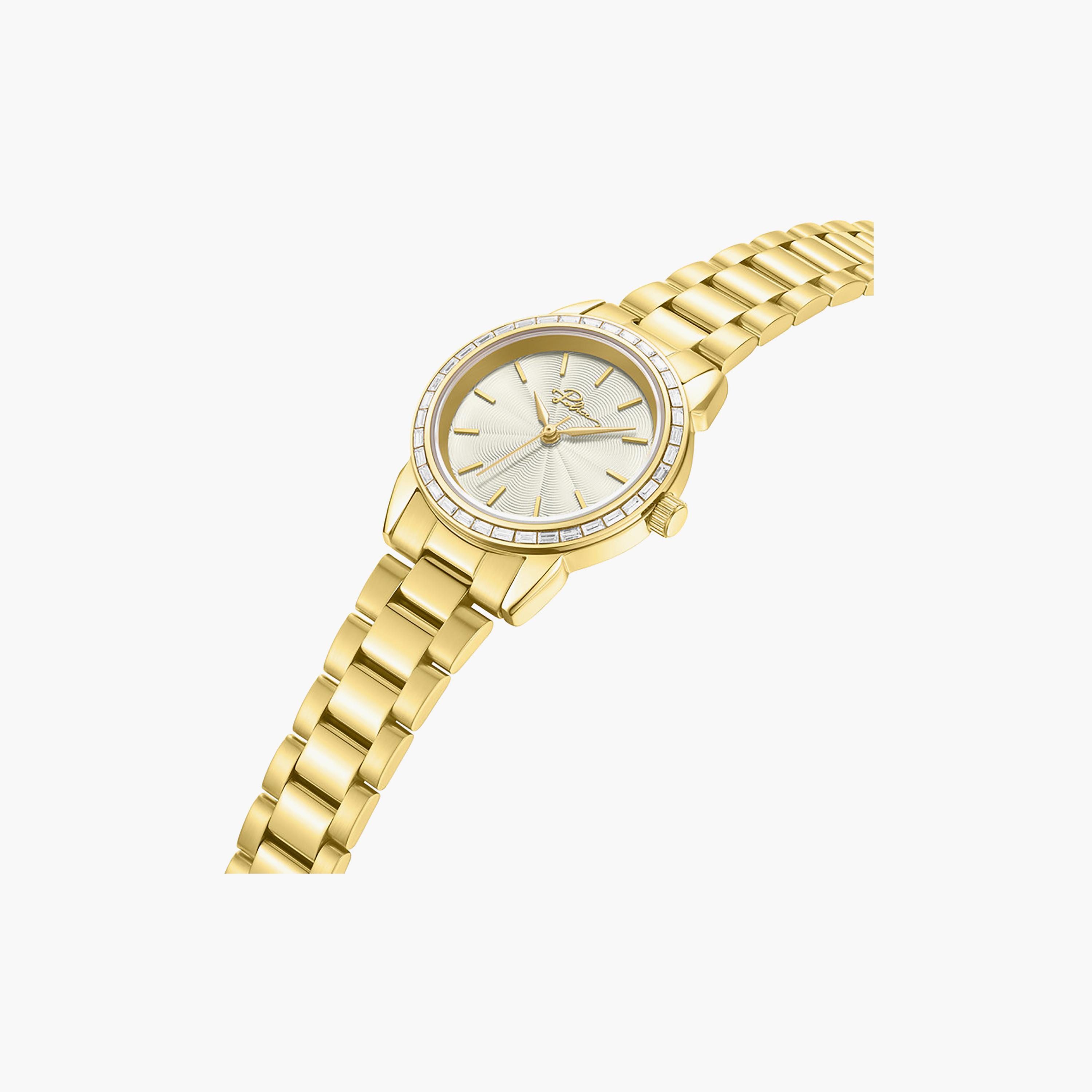 Miona Champagne Dial Stainless Steel Bracelet Analog Watch for Women-women-watchesandjewellery-watches-image-2