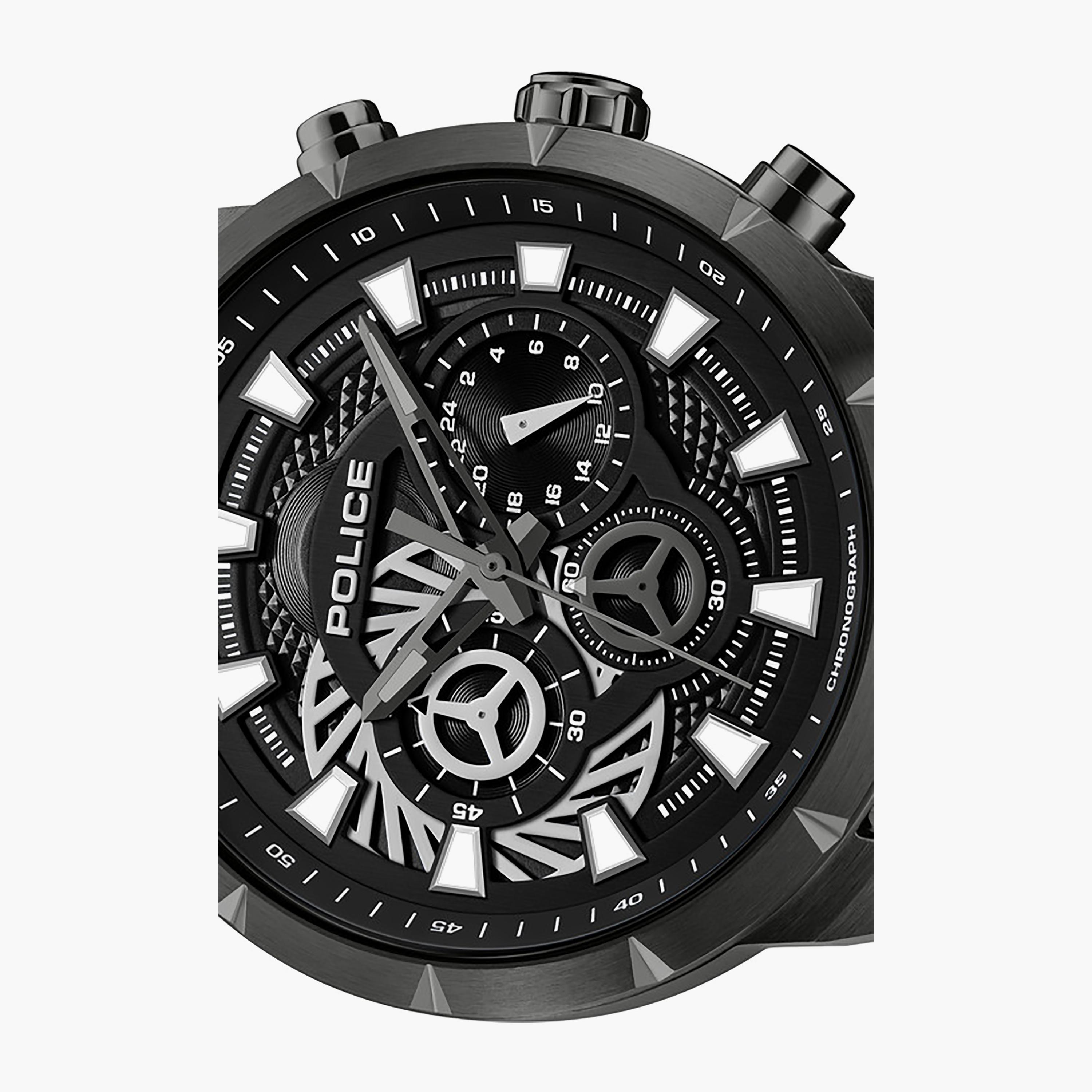 Neist Black Dial Silicone Strap Chronograph Watch for Men-men-watchesandjewellery-watches-image-4