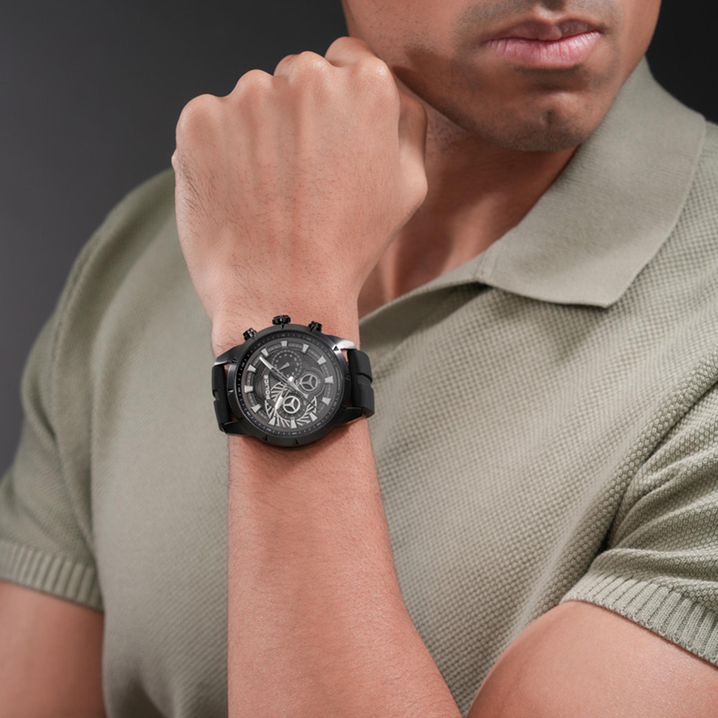 Neist Black Dial Silicone Strap Chronograph Watch for Men-men-watchesandjewellery-watches-image-5