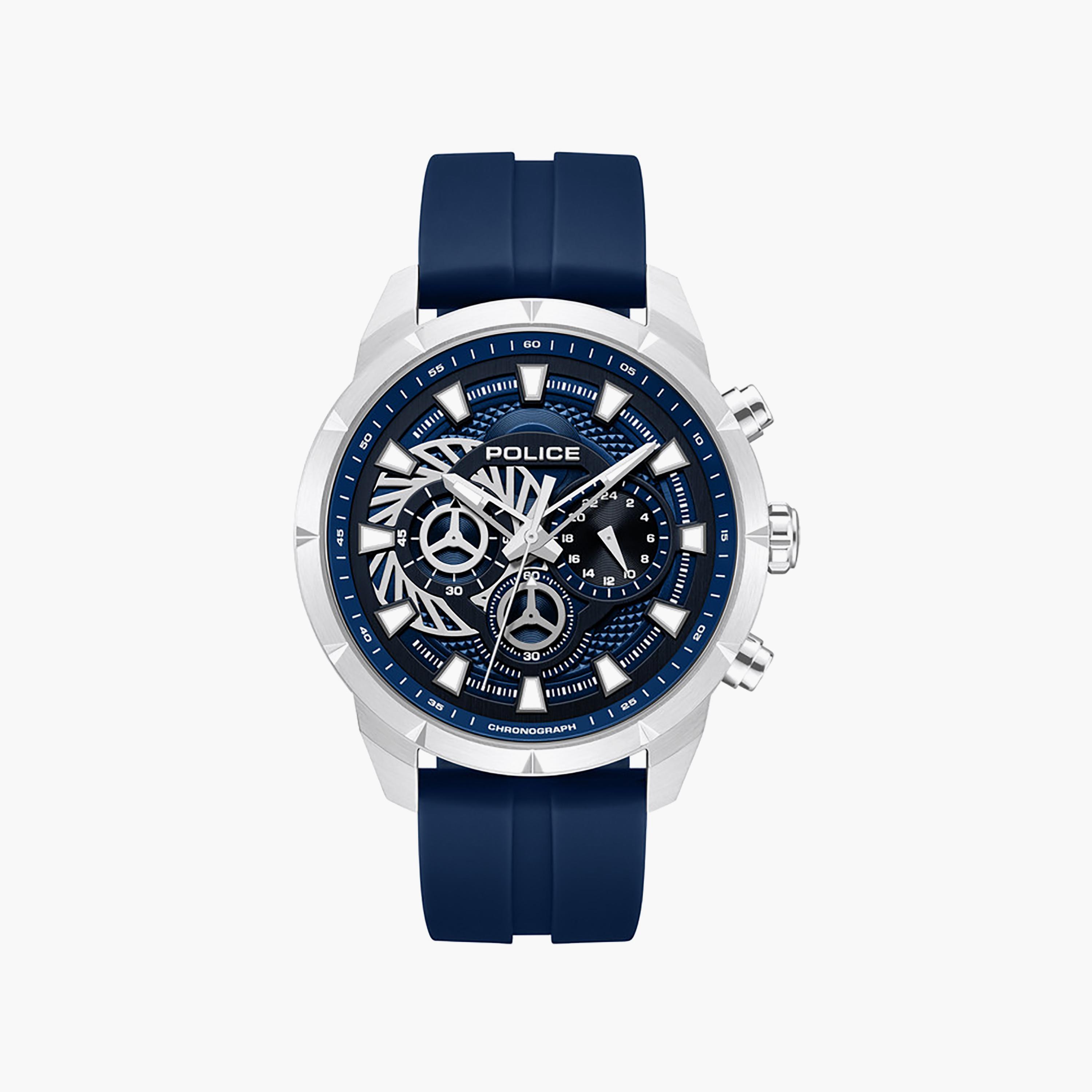 Neist Blue Dial Silicone Strap Chronograph Watch for Men-men-watchesandjewellery-watches-image-1