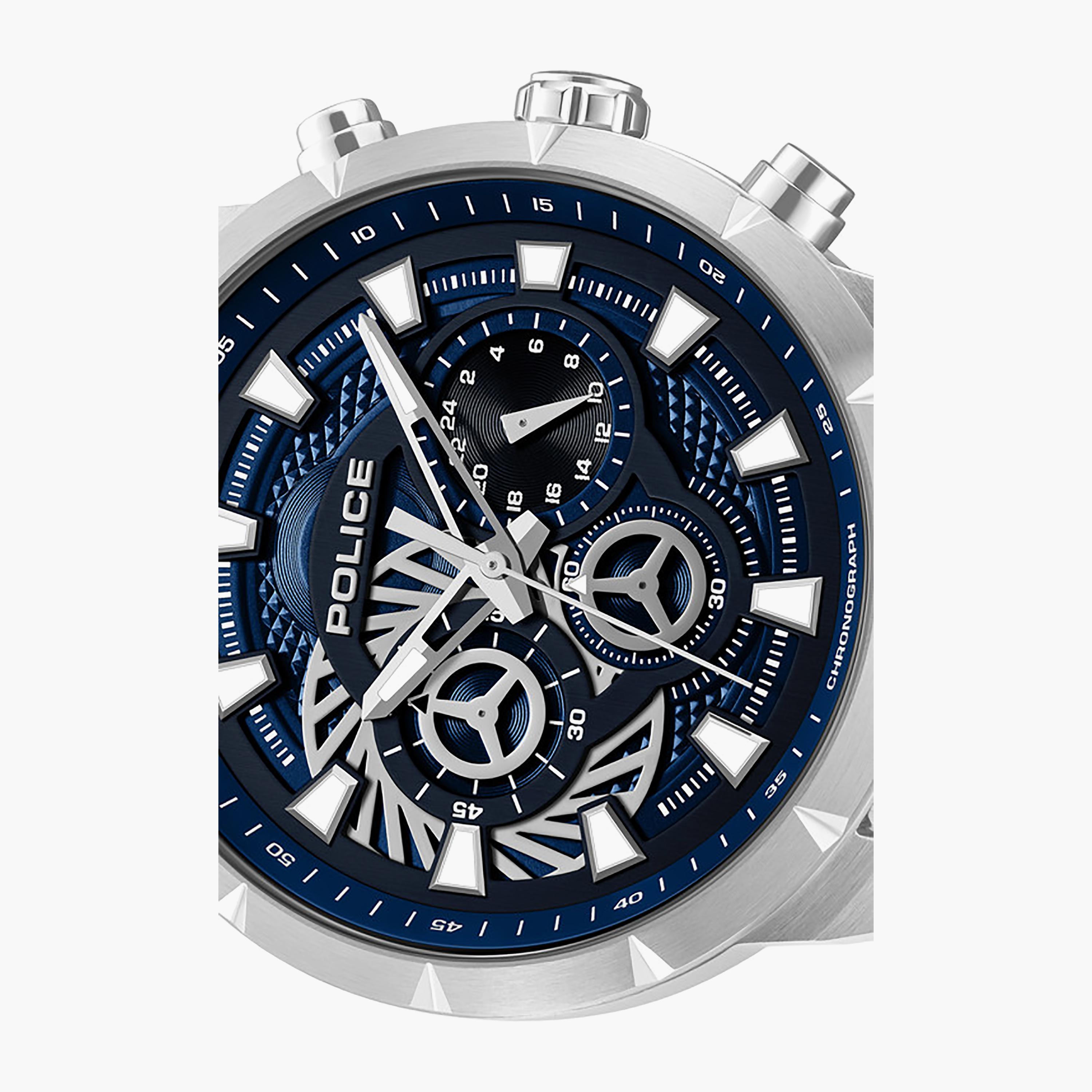 Neist Blue Dial Silicone Strap Chronograph Watch for Men-men-watchesandjewellery-watches-image-4