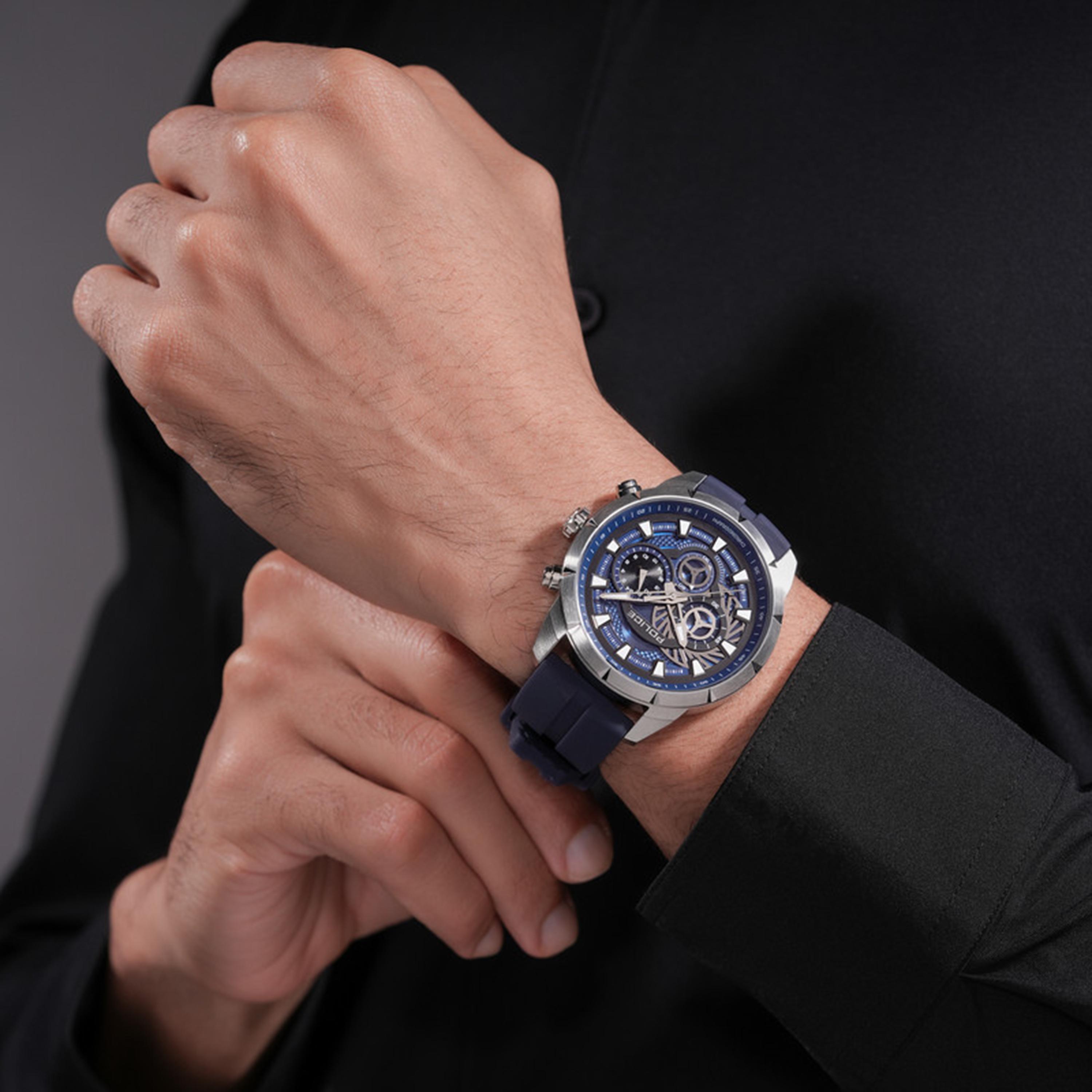 Neist Blue Dial Silicone Strap Chronograph Watch for Men-men-watchesandjewellery-watches-image-5