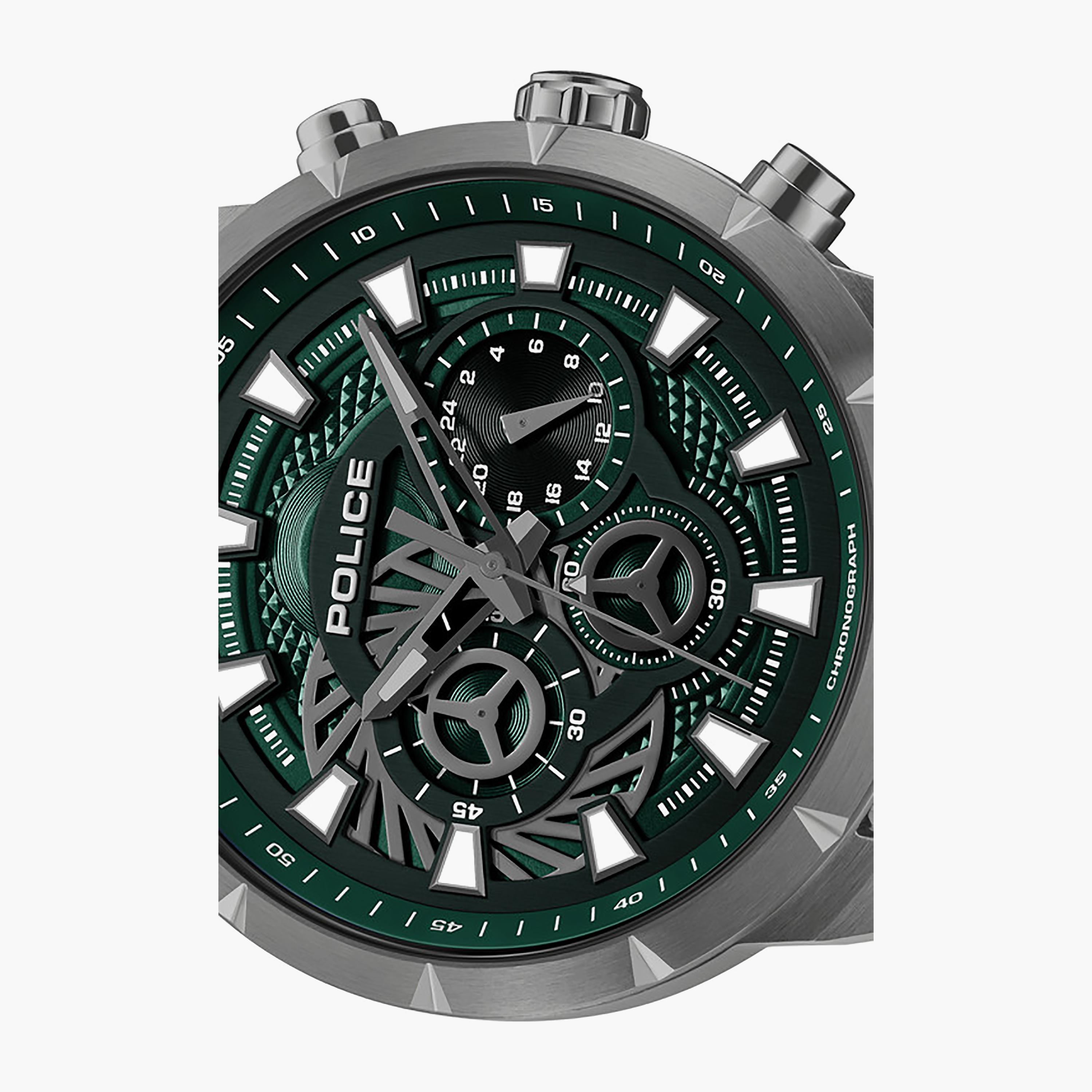 Neist Green Dial Silicone Strap Chronograph Watch for Men-men-watchesandjewellery-watches-image-4
