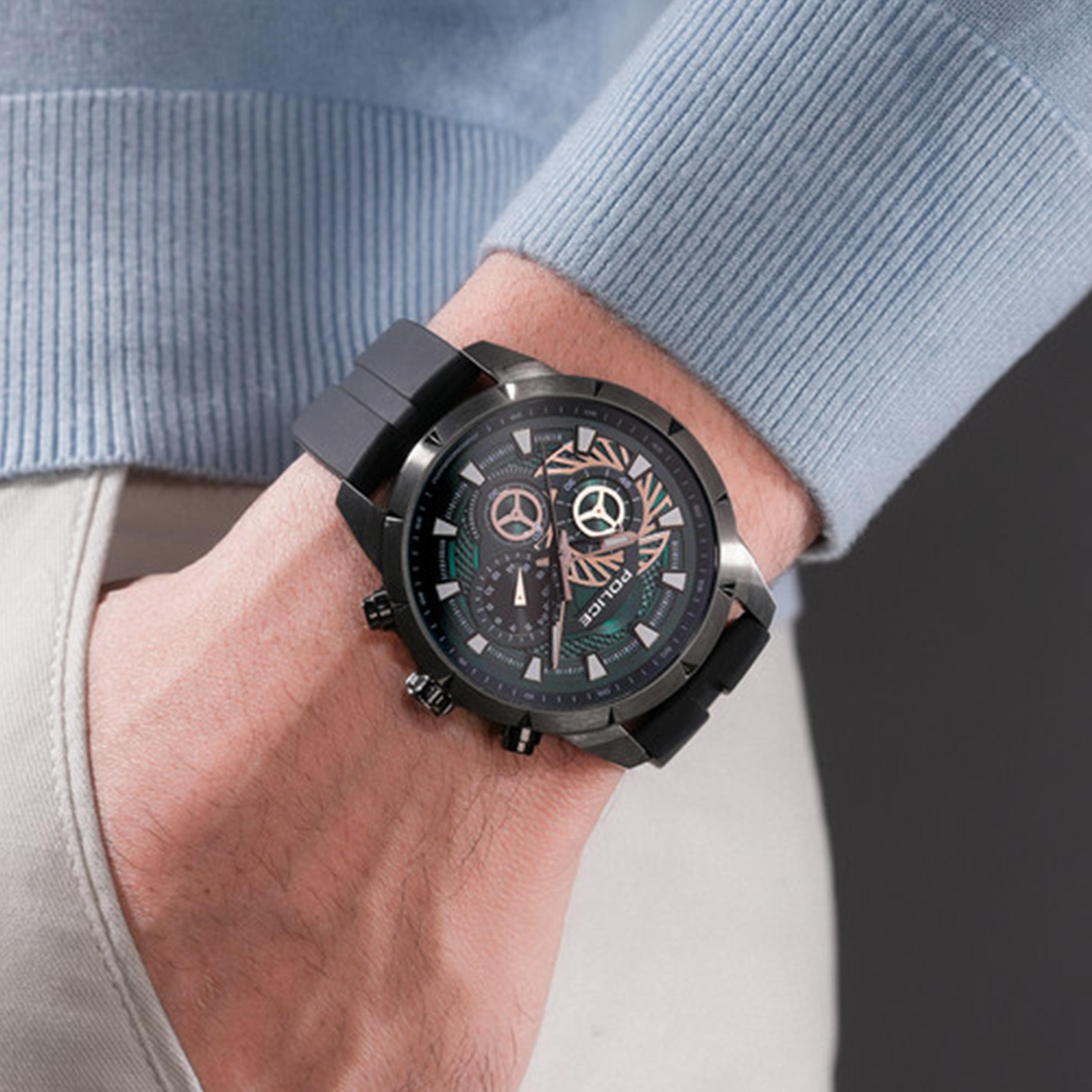 Neist Green Dial Silicone Strap Chronograph Watch for Men-men-watchesandjewellery-watches-image-5