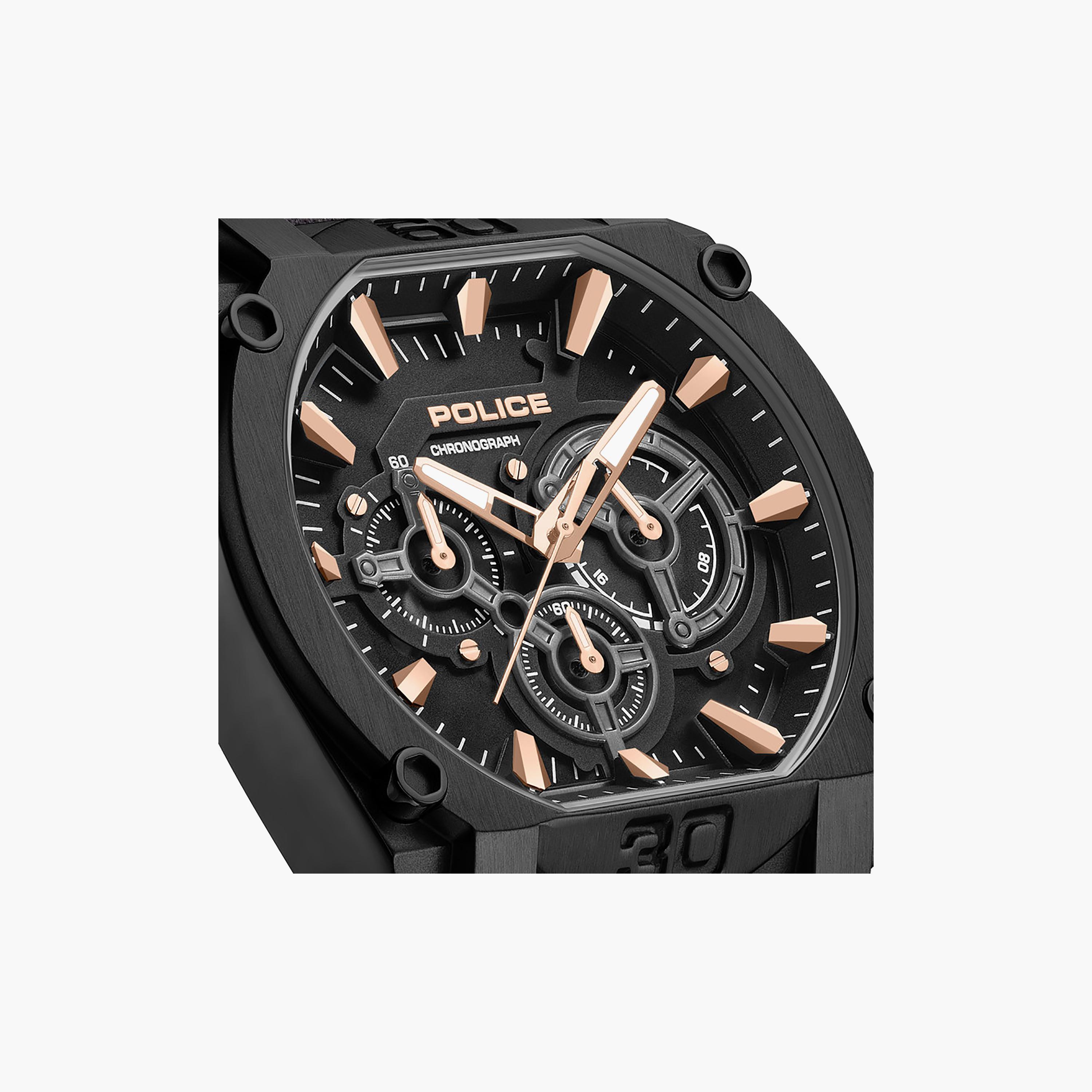 Norwood Black Dial Genuine Leather Strap Chronograph Watch for Men-men-watchesandjewellery-watches-image-4