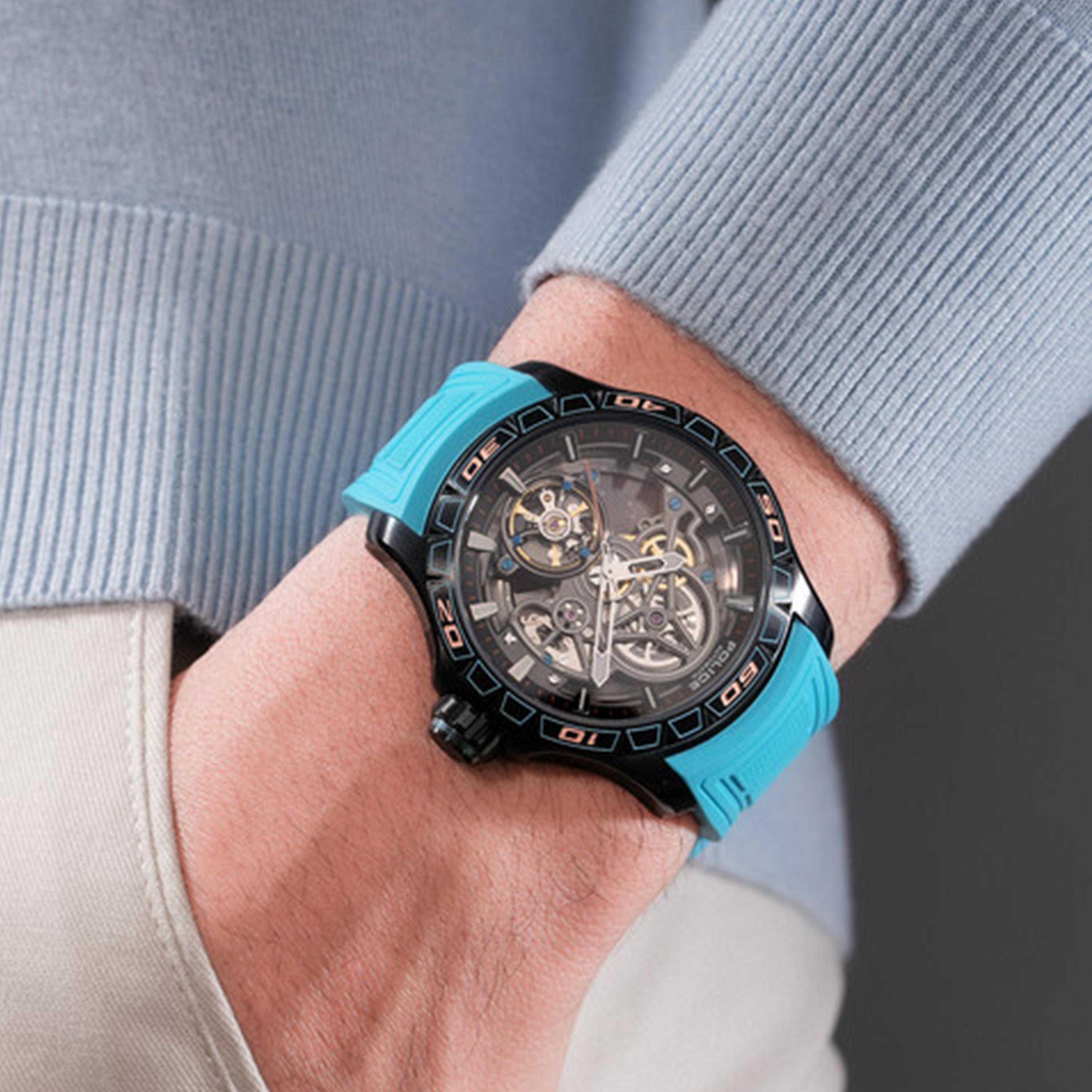 Spirit Gunmetal Dial Silicone Strap Analog Watch for Men-men-watchesandjewellery-watches-image-5