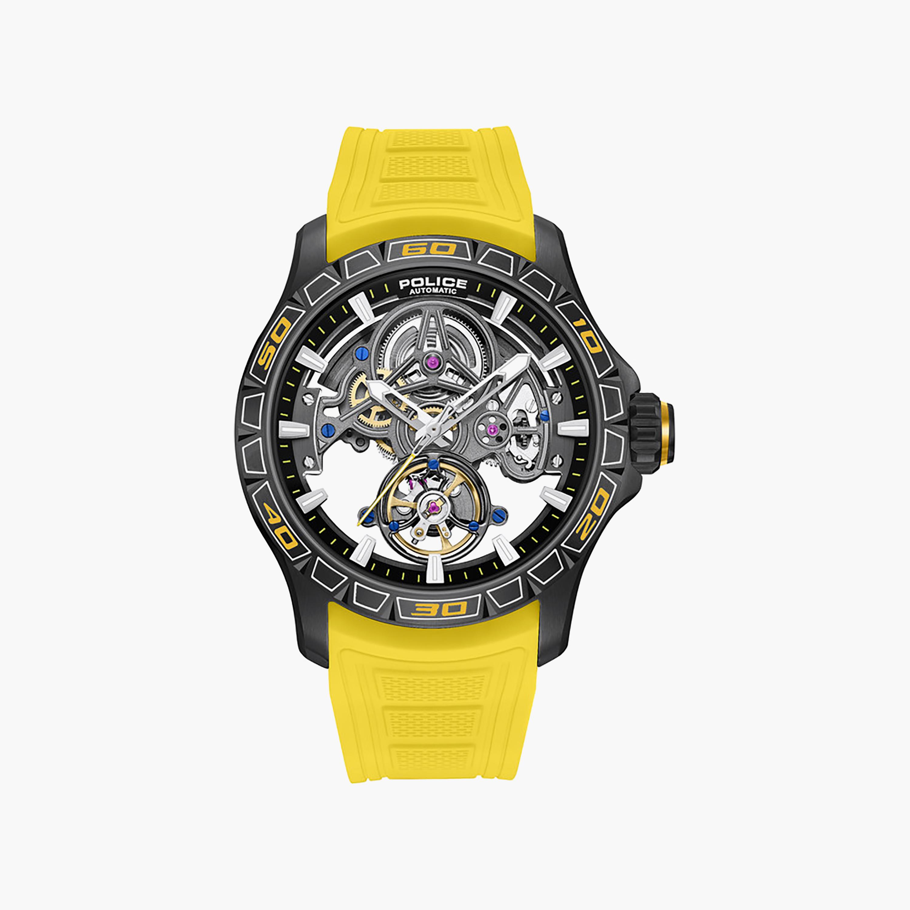 Spirit Gunmetal Dial Silicone Strap Analog Watch for Men-men-watchesandjewellery-watches-image-1