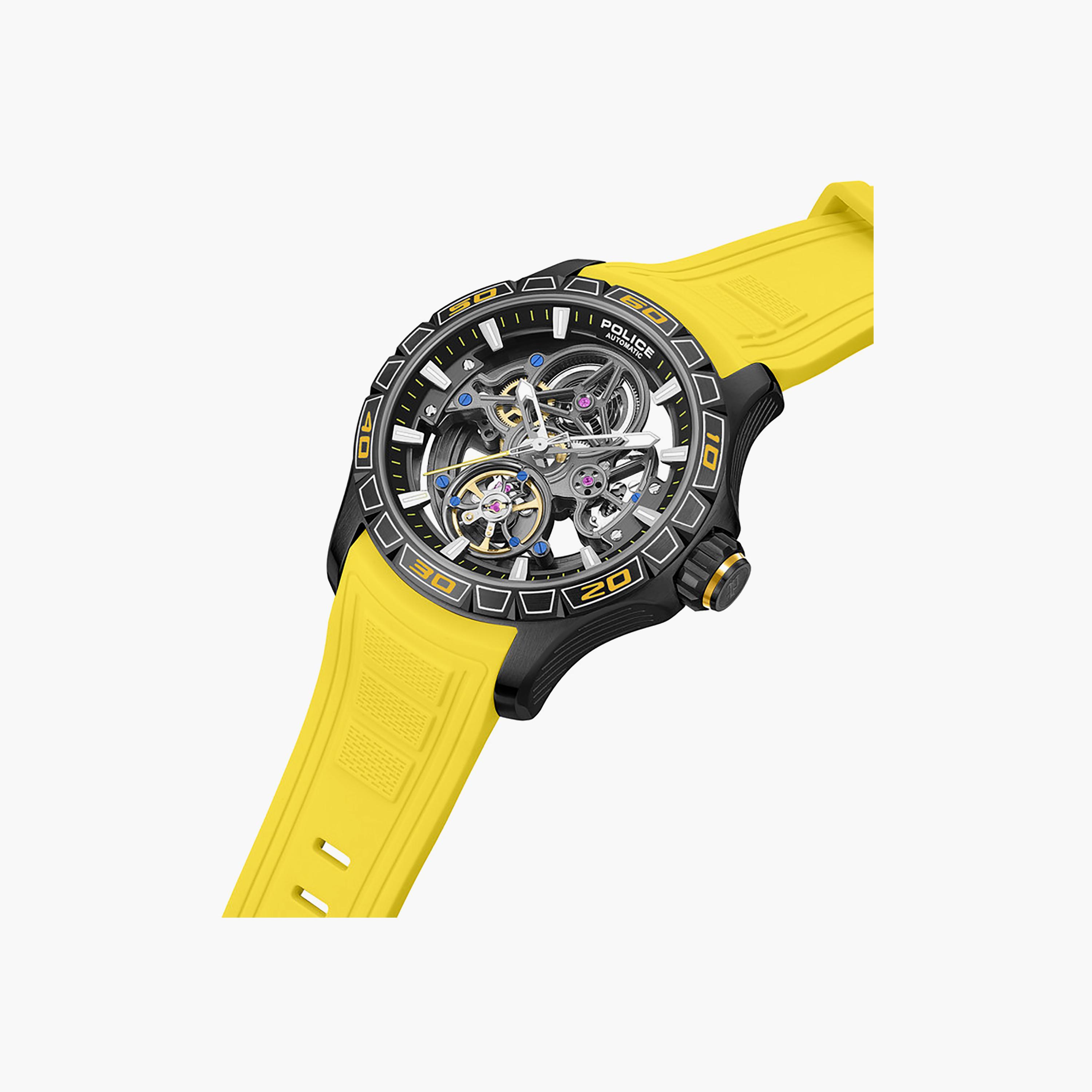 Spirit Gunmetal Dial Silicone Strap Analog Watch for Men-men-watchesandjewellery-watches-image-2