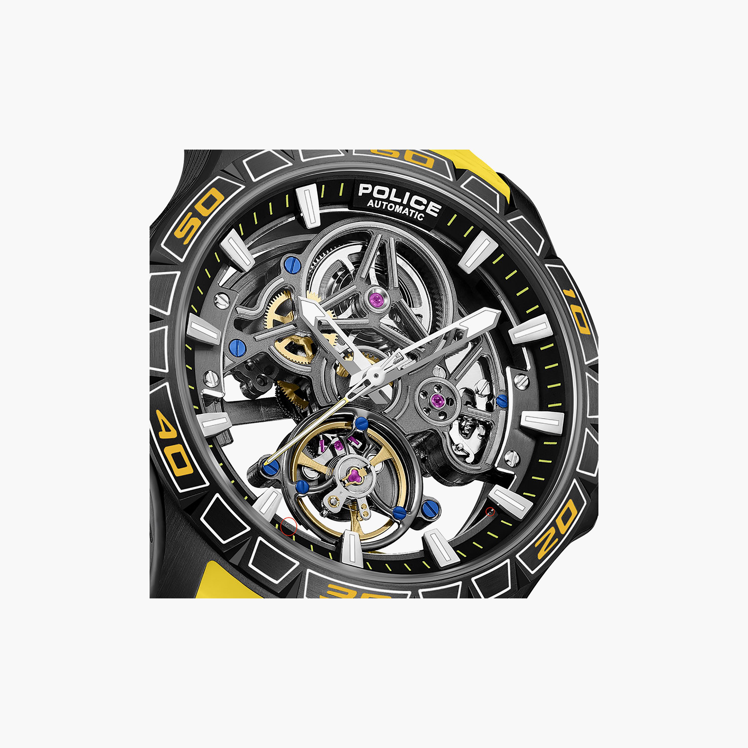 Spirit Gunmetal Dial Silicone Strap Analog Watch for Men-men-watchesandjewellery-watches-image-4