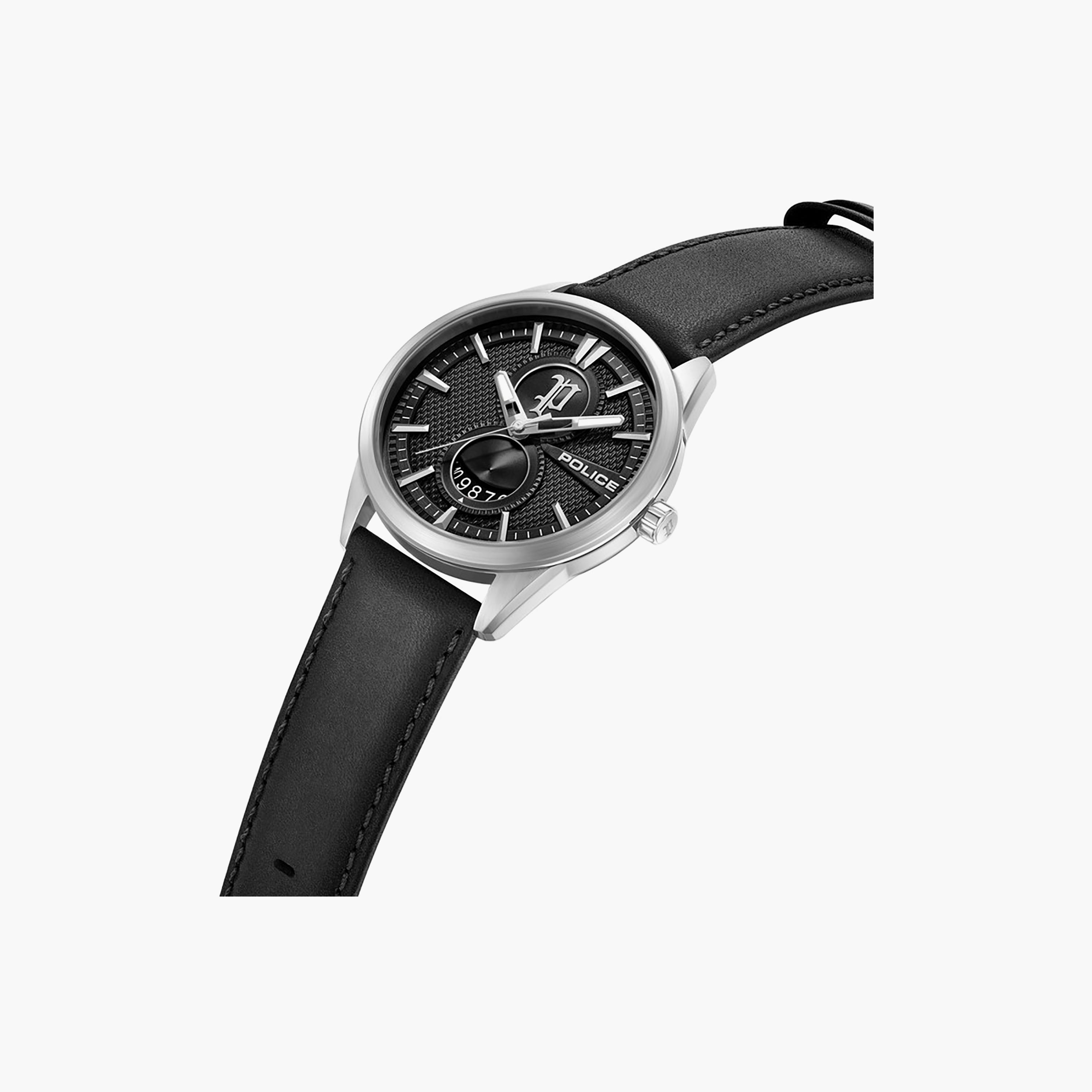 Styleshift Black Dial Genuine Leather Strap Analog Watch for Men-men-watchesandjewellery-watches-image-2