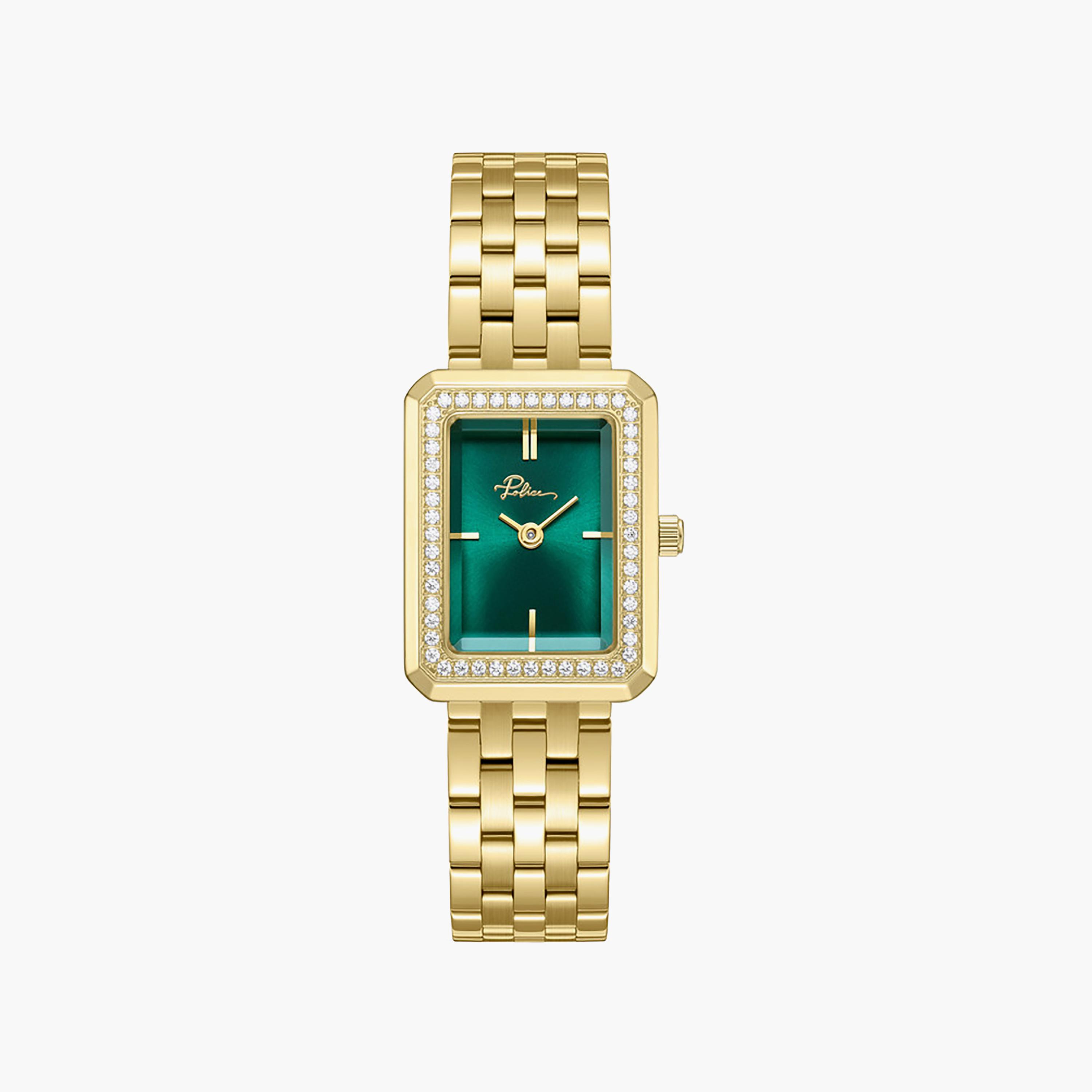 Uloya Green Dial Stainless Steel Bracelet Analog Watch for Women-women-watchesandjewellery-watches-image-1