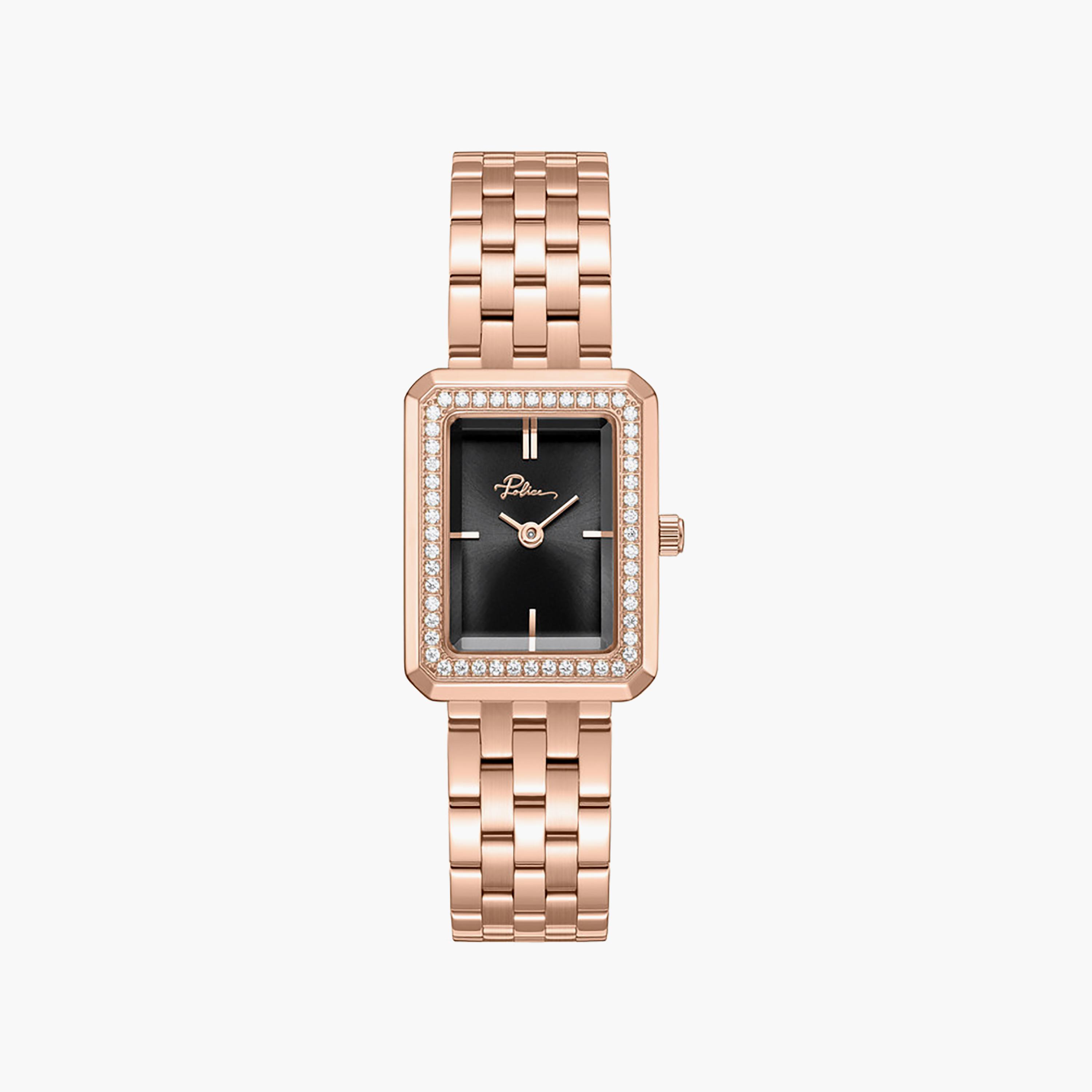 Uloya Black Dial Stainless Steel Bracelet Analog Watch for Women-women-watchesandjewellery-watches-image-1